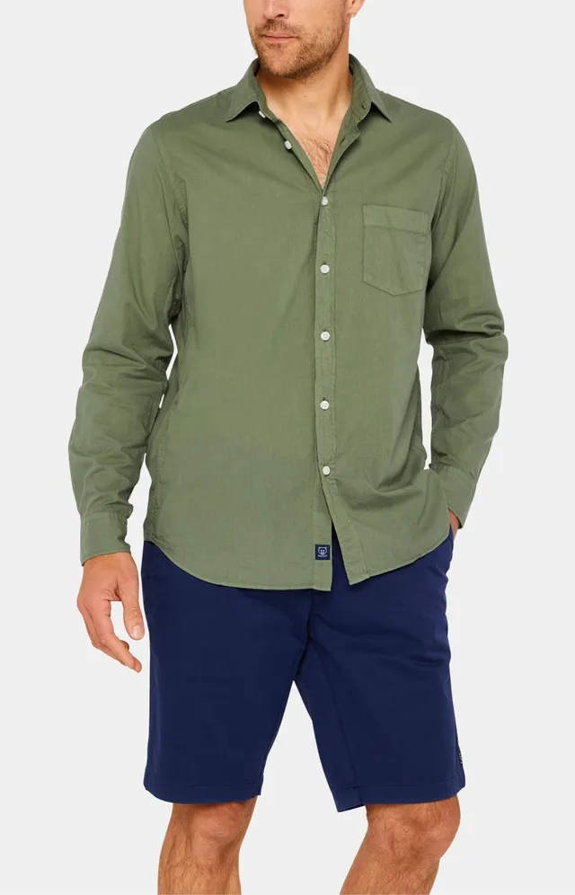 arthur-bob-chemise-homme-voile-coton-lichen image 1