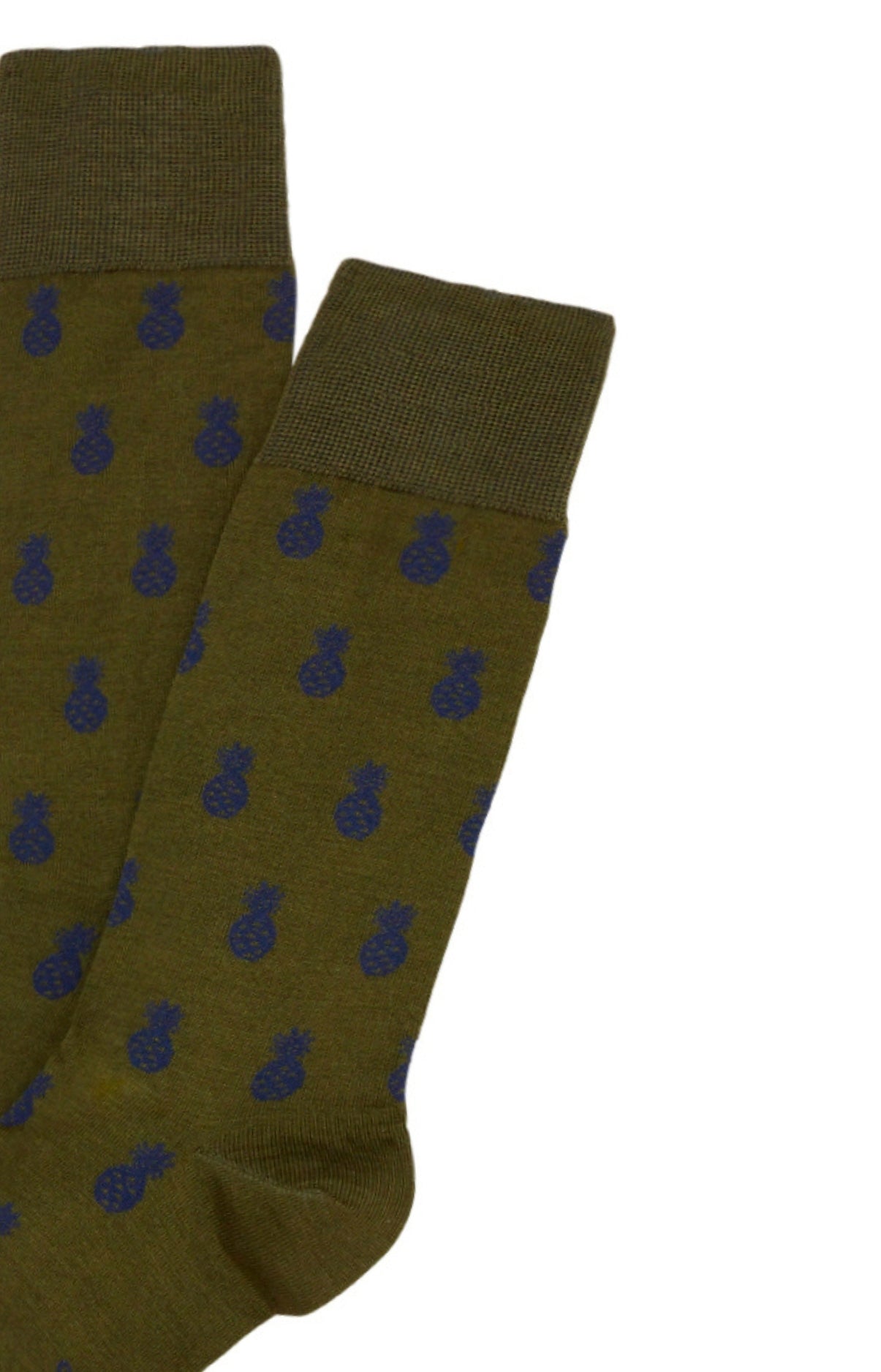 arthur-bob-ananas-kaki-chaussettes-fil-d-cosse-coton image 2