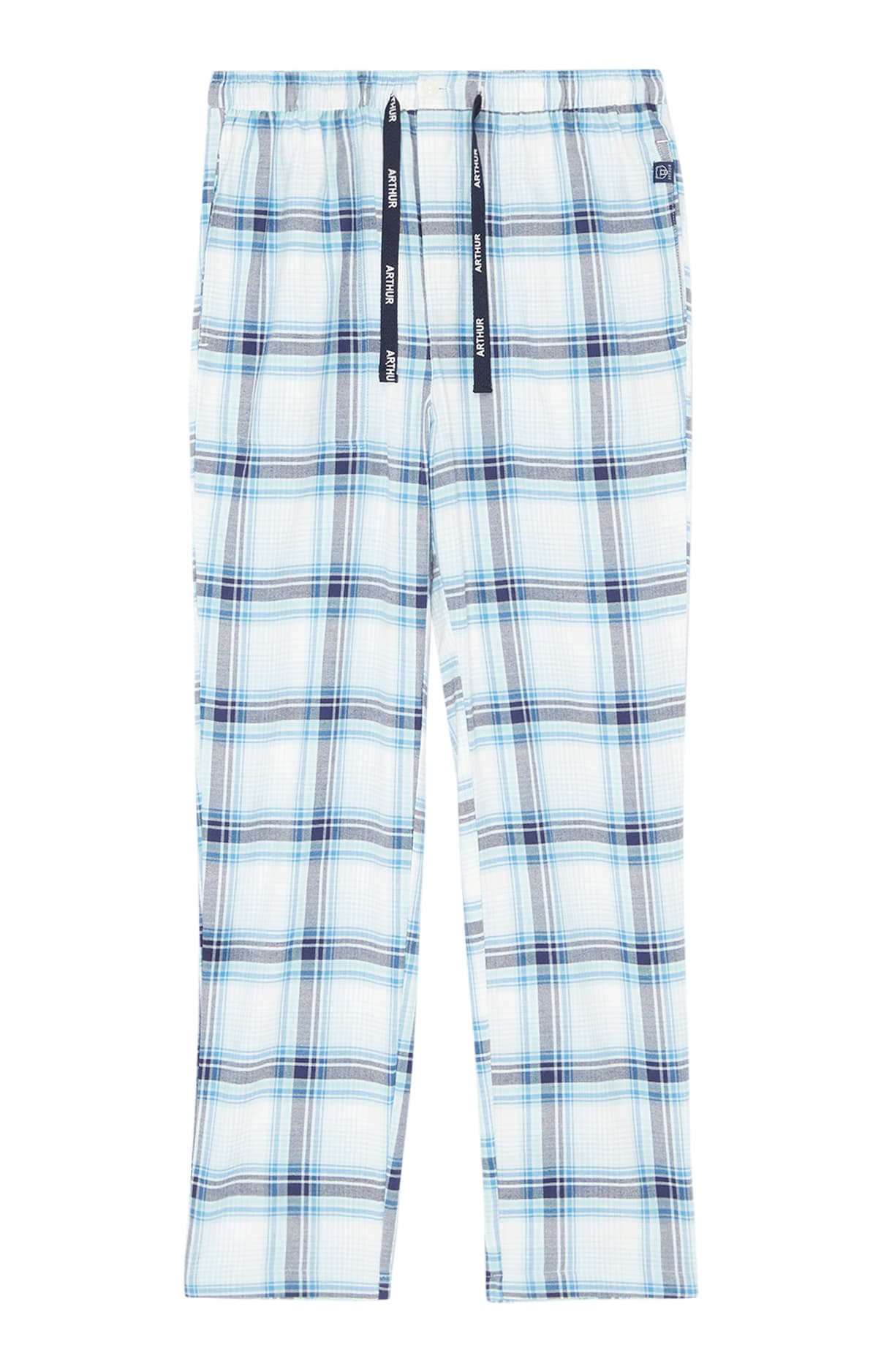 arthur-bob-pantalon-flanelle-carreaux-yale-pyjama-homme-cru image 3