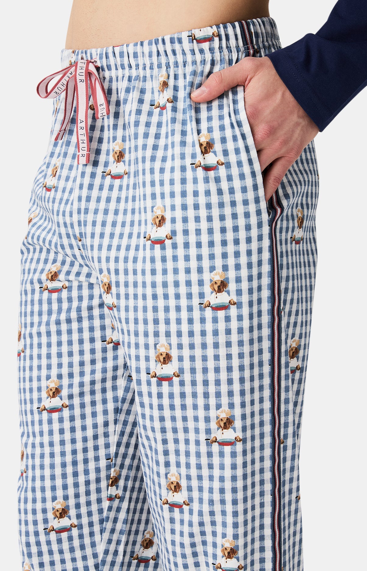arthur-bob-pyjama-a-po-le-gris-jersey-coton-bio-homme image 6