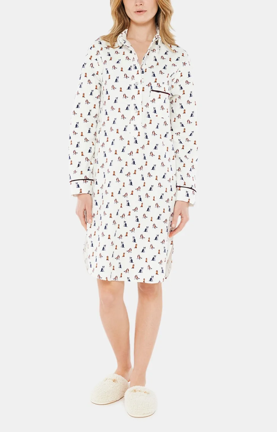 arthur-bob-chemise-toutou-nuit-ivoire-pilou-femme image 1