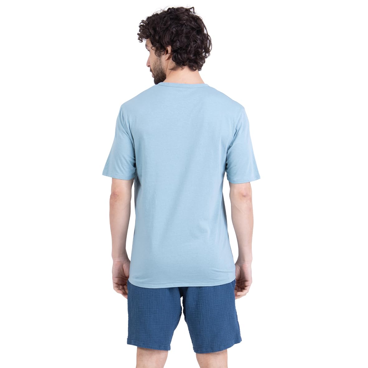 athena-easy-coton-pyjama-court-homme-gaze-taille-l-sable image 3