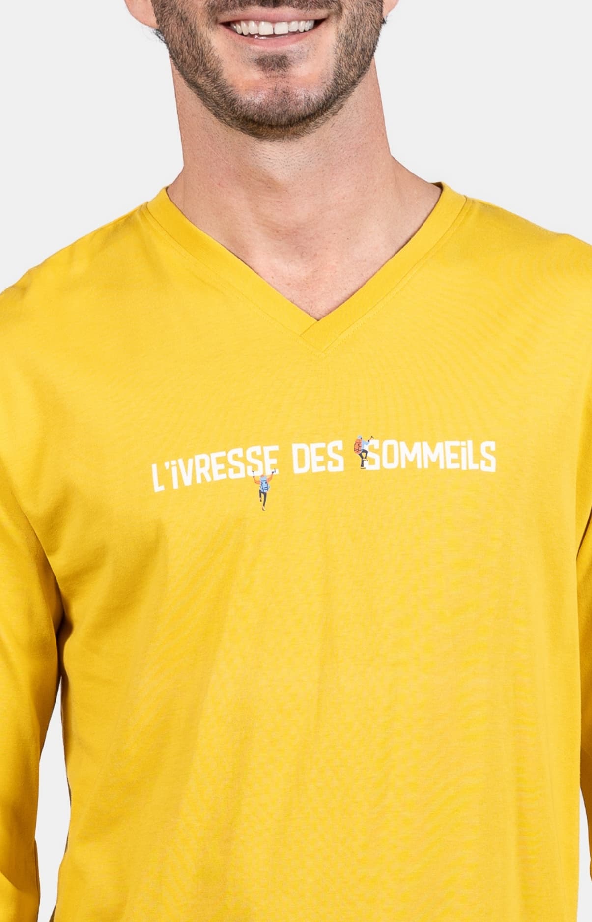 arthur-bob-ivresse-pyjama-homme-coton-bleu-manches-longues image 2