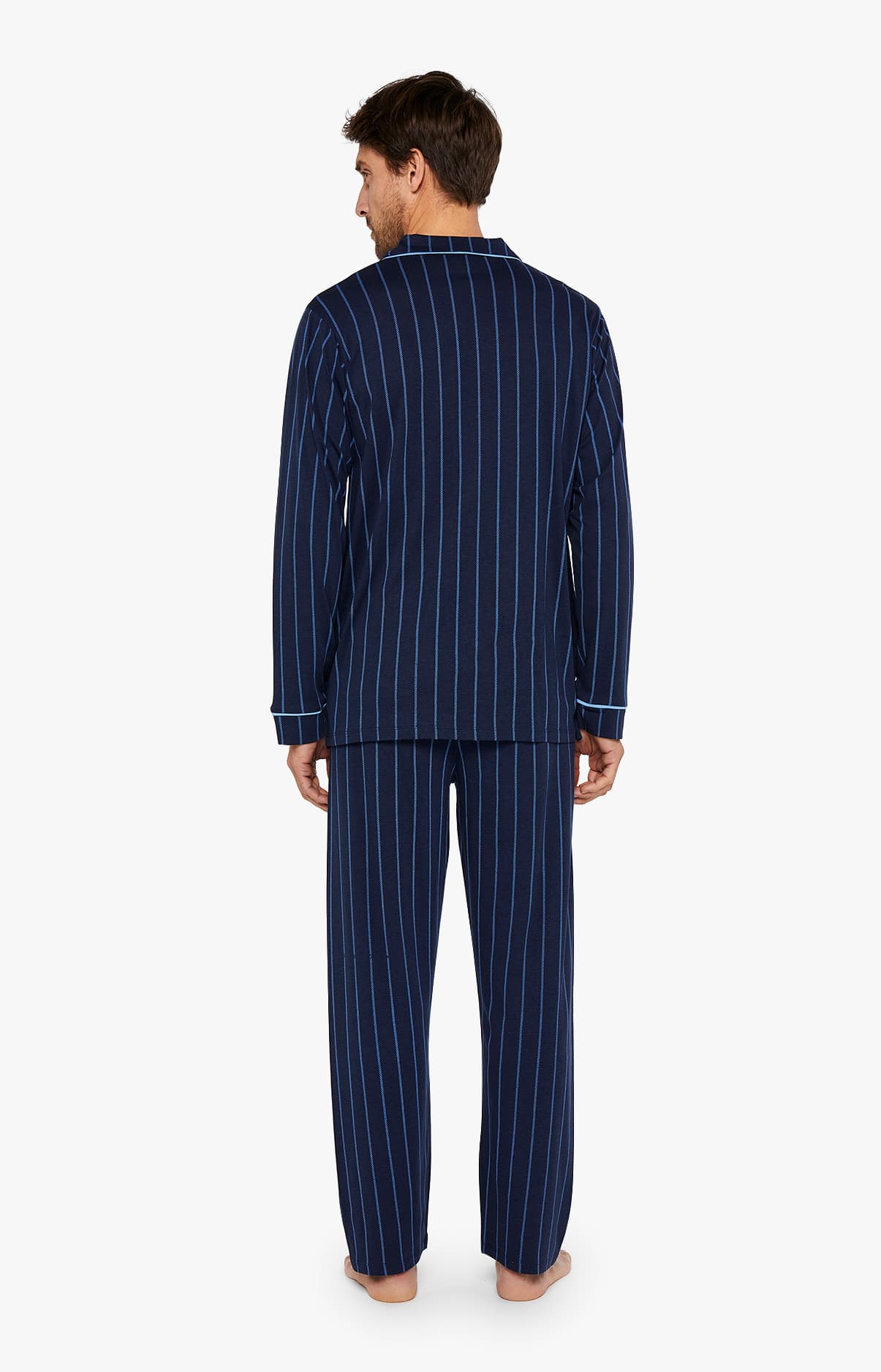 arthur-bob-tradi-marine-pyjama-homme-marine-l-lyocell-coton image 4