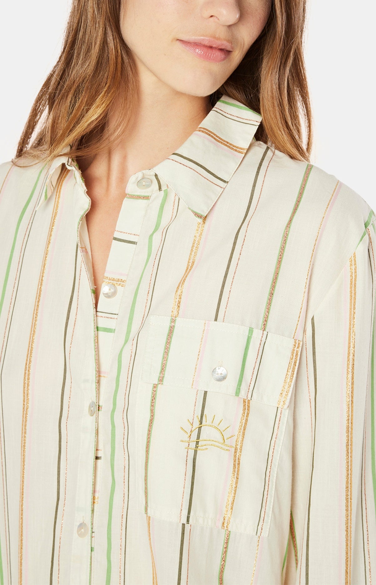 arthur-bob-robe-chemise-sunset-ivoire-ray-e-coton image 6