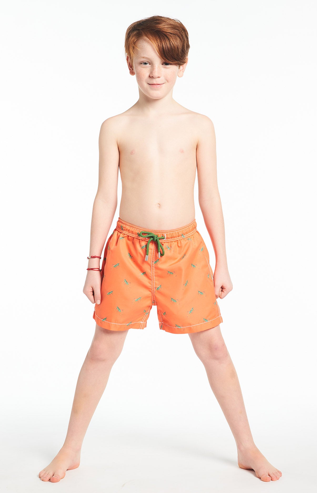 arthur-bob-cricket-short-de-bain-gar-on-orange-recycl image 1