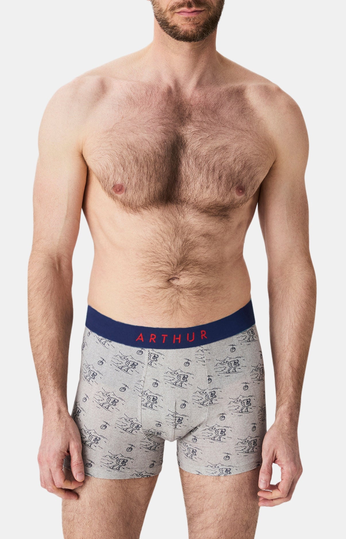 arthur-bob-tout-schuss-boxer-coton-bio-gris image 2