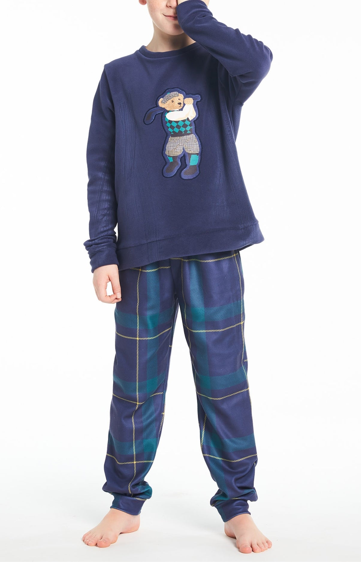 arthur-bob-benjamin-pyjama-polaire-enfant-marine image 2