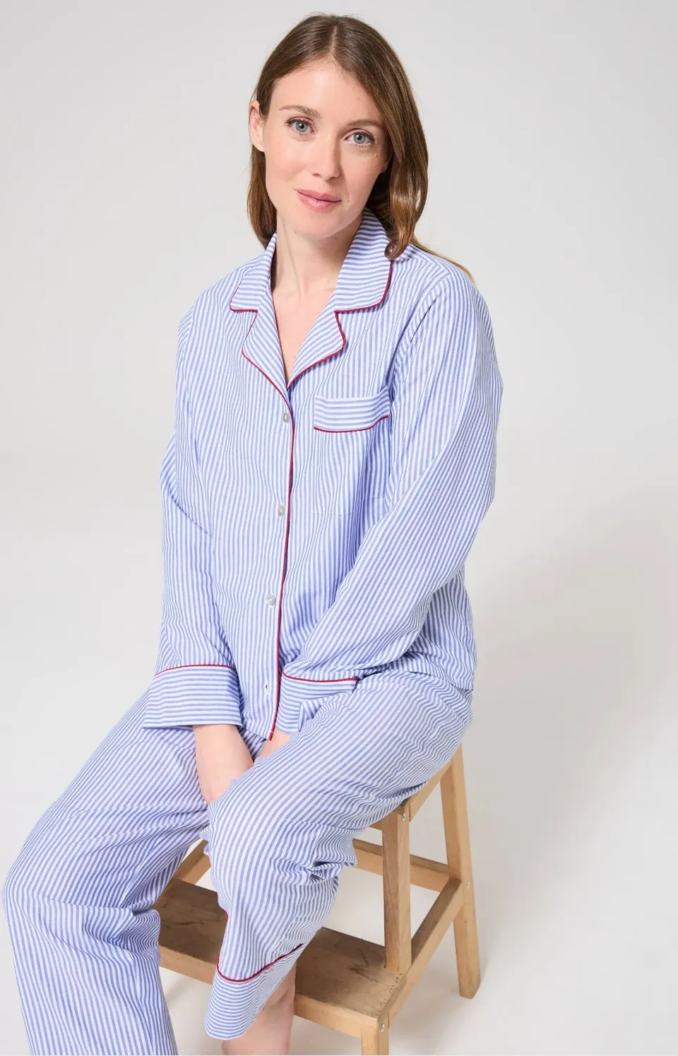 arthur-bob-tradi-bleu-pyjama-coton-bio-femme-m image 1