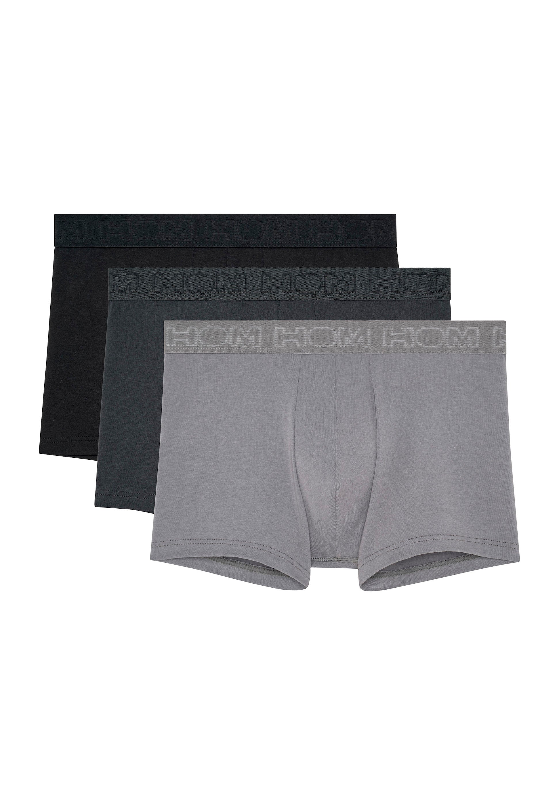 hom-armand-2-boxer-homme-lot-3-noir-gris-coton image 1