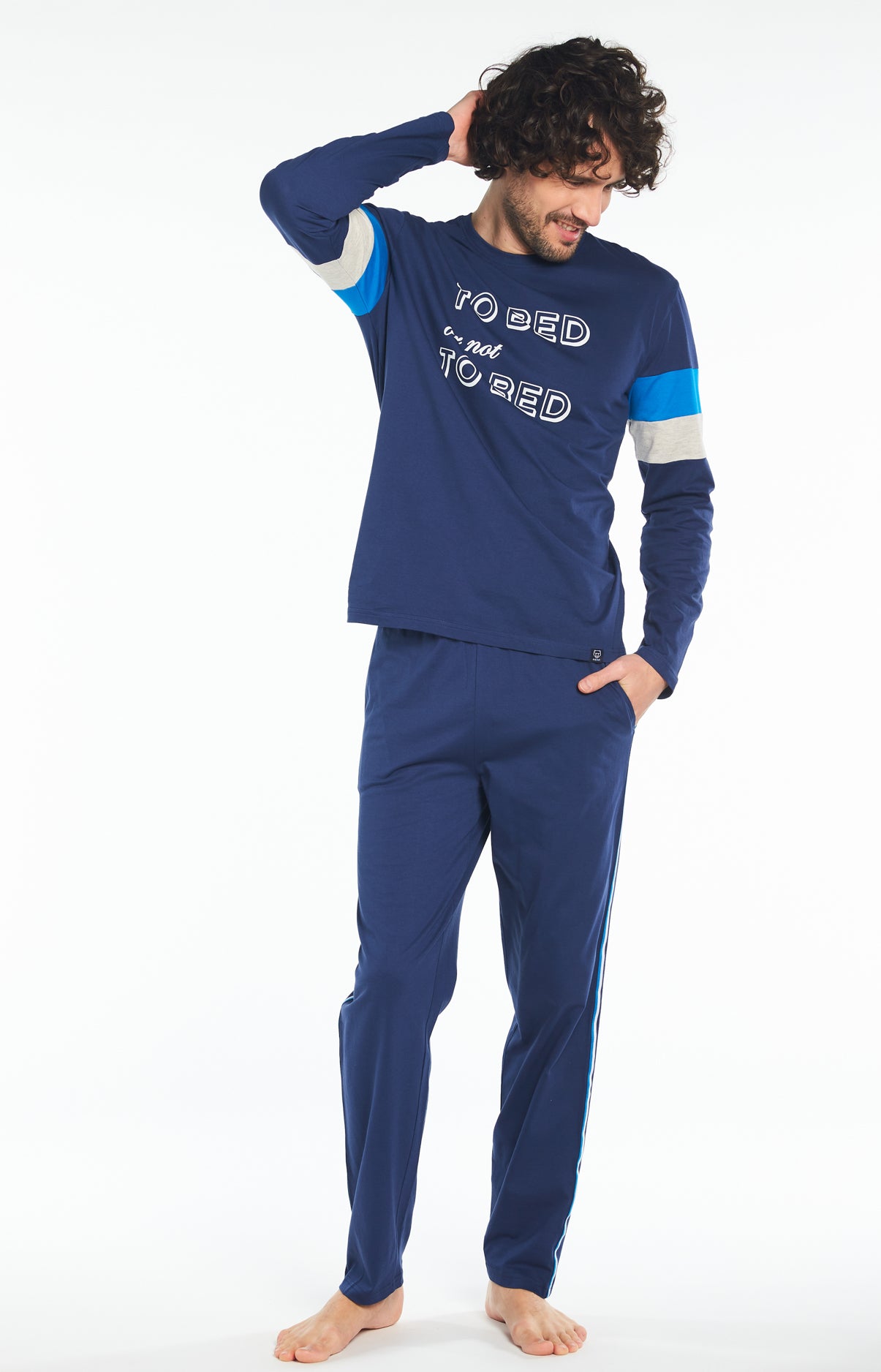 arthur-bob-bed-or-not-to-bed-pyjama-long-marine-coton image 5