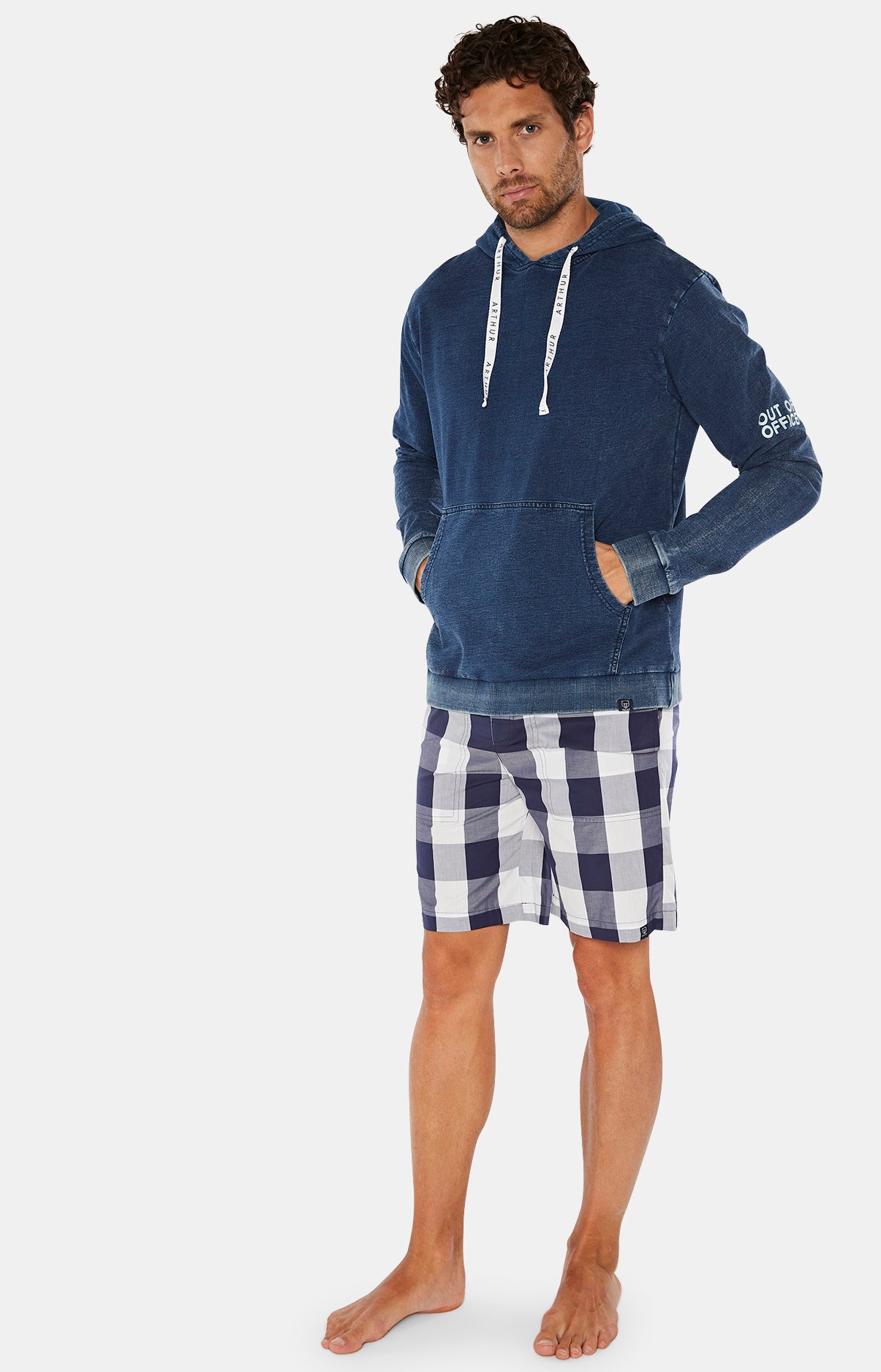 arthur-bob-out-of-office-hoodie-homme-denim-coton-bio image 5