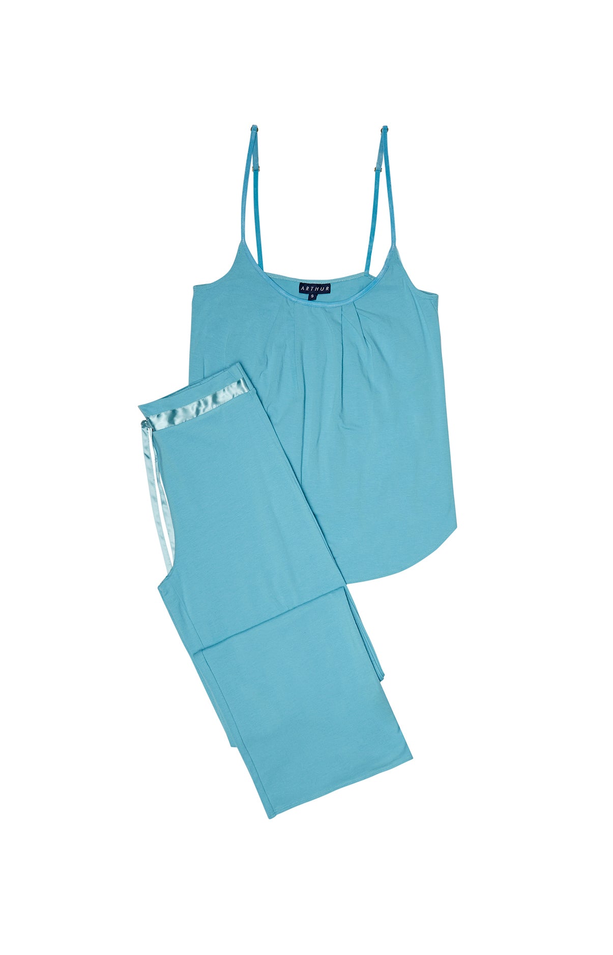 arthur-atoll-caraco-pantalon-femme-bleu-coton-modal image 3