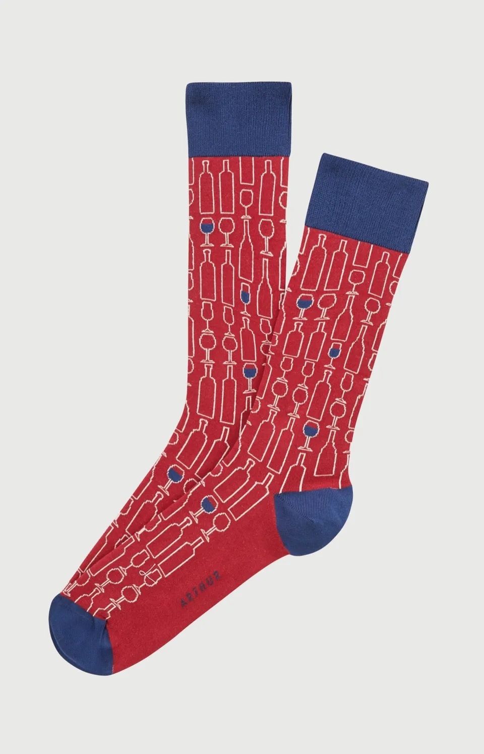 arthur-bob-chaussettes-coton-vins-bordeaux-40-46 image 1