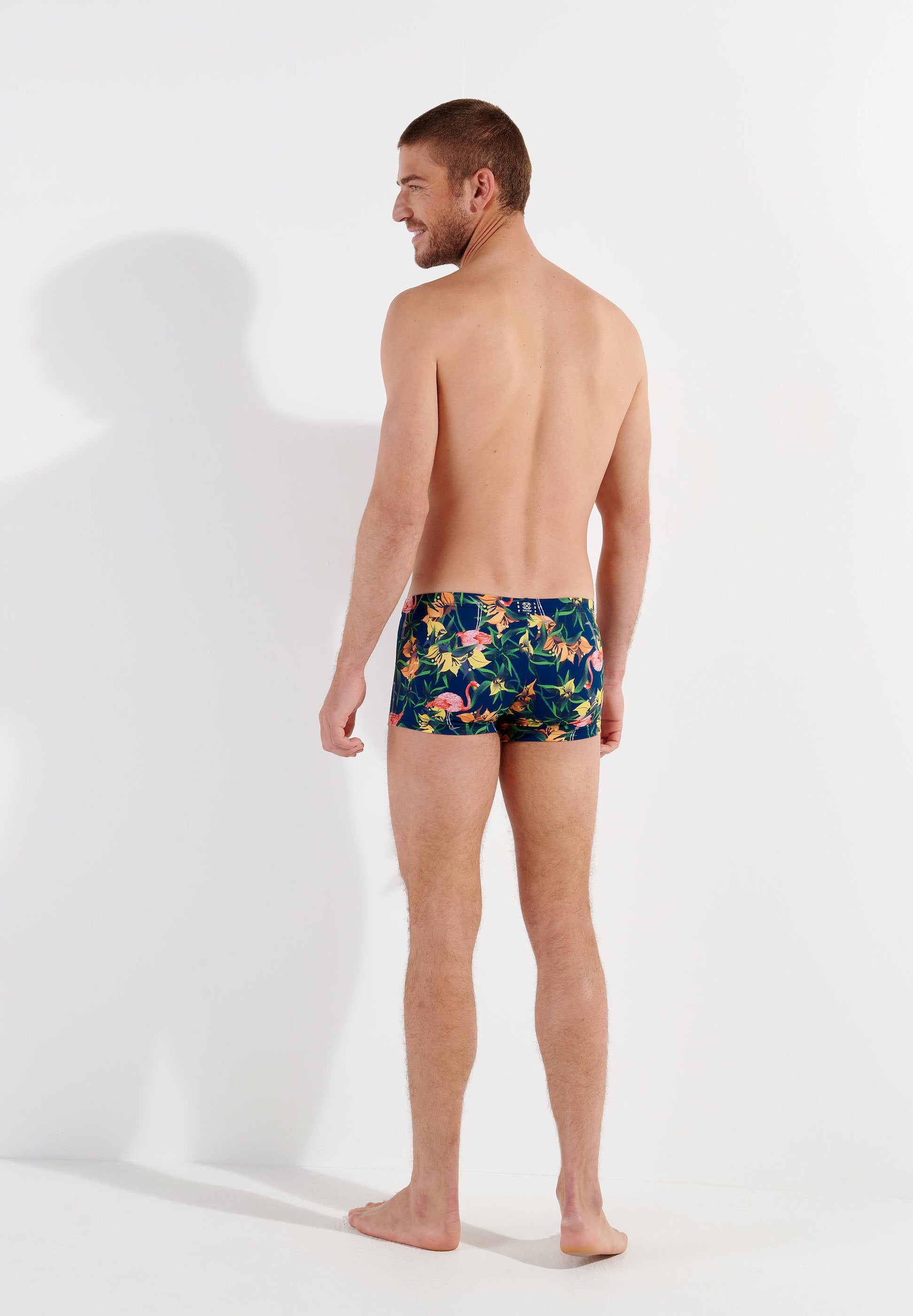 hom-h-fresh-flamingo-boxer-de-bain-navy-print-flamants image 5