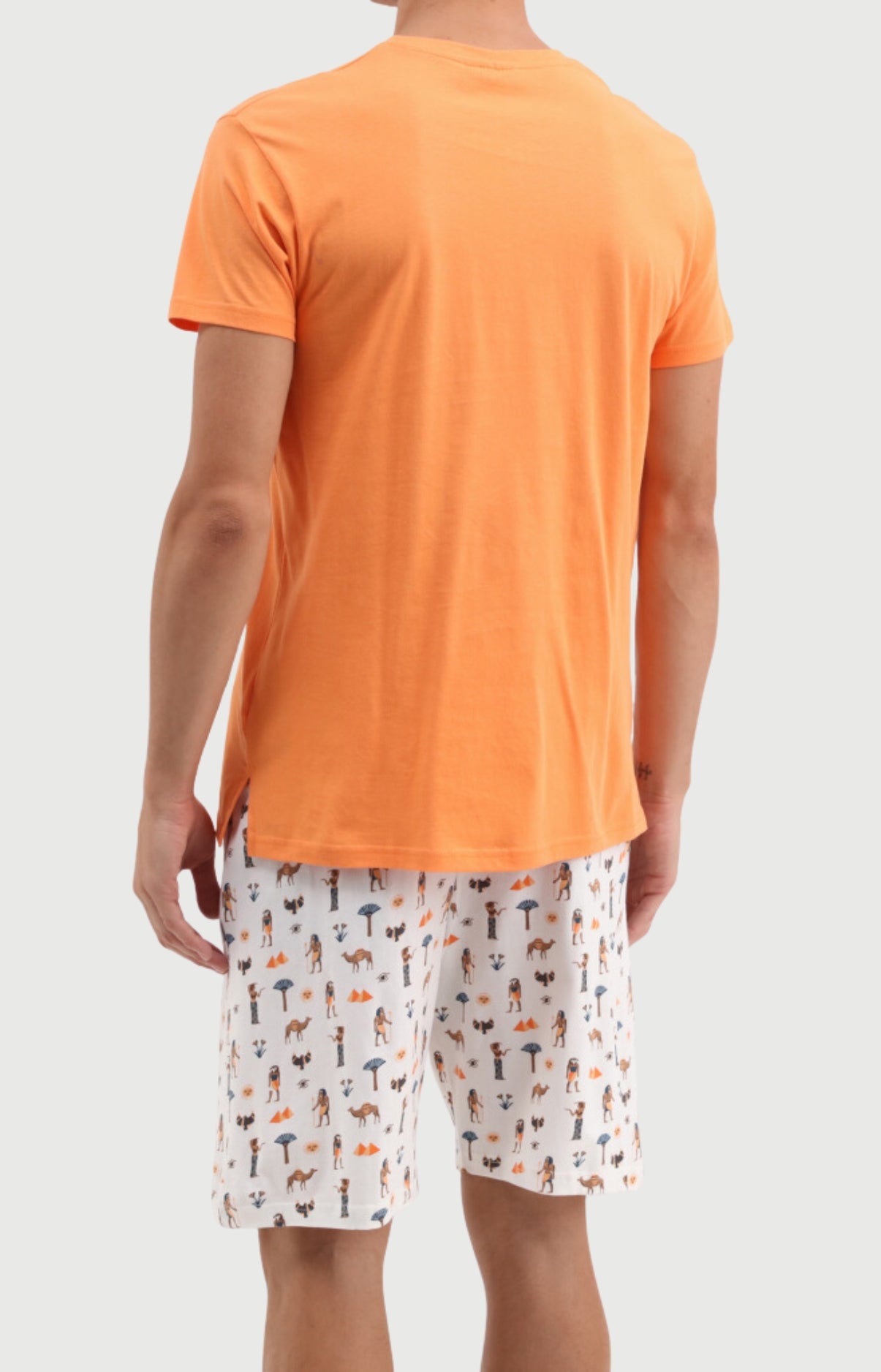 arthur-bob-toucankamon-pyjashort-homme-orange-coton image 4