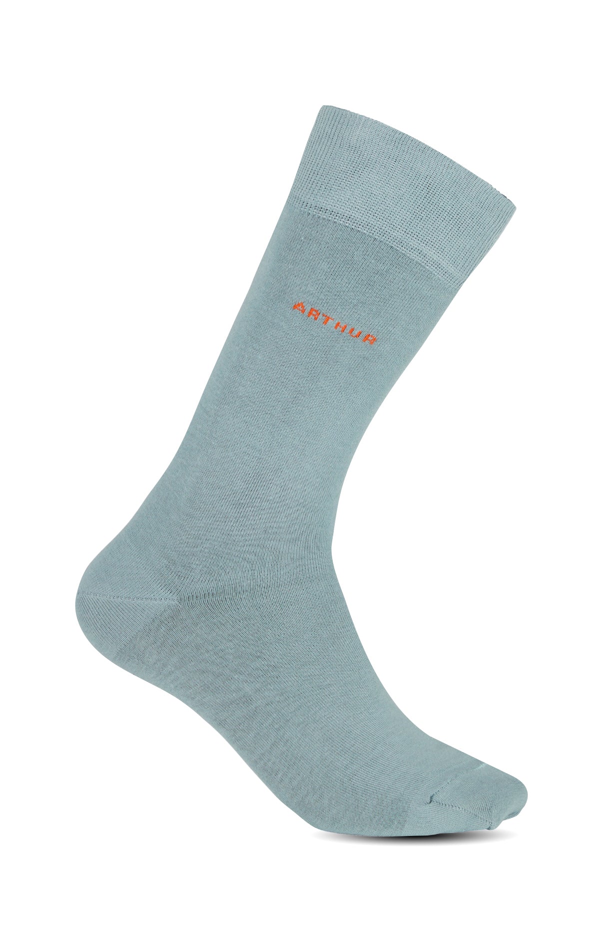 arthur-bob-unies-chaussettes-homme-vert-lichen-coton image 1