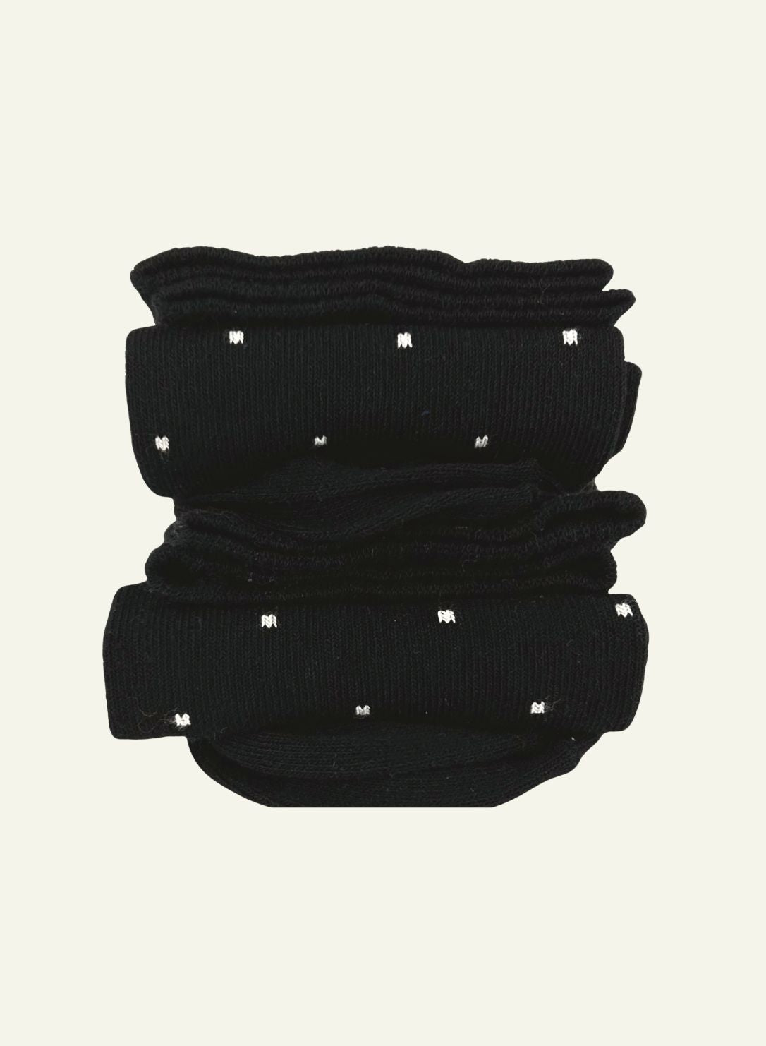 archiduchesse-fantaisie-pixel-blanc-chaussettes-recycl-es-noires image 1
