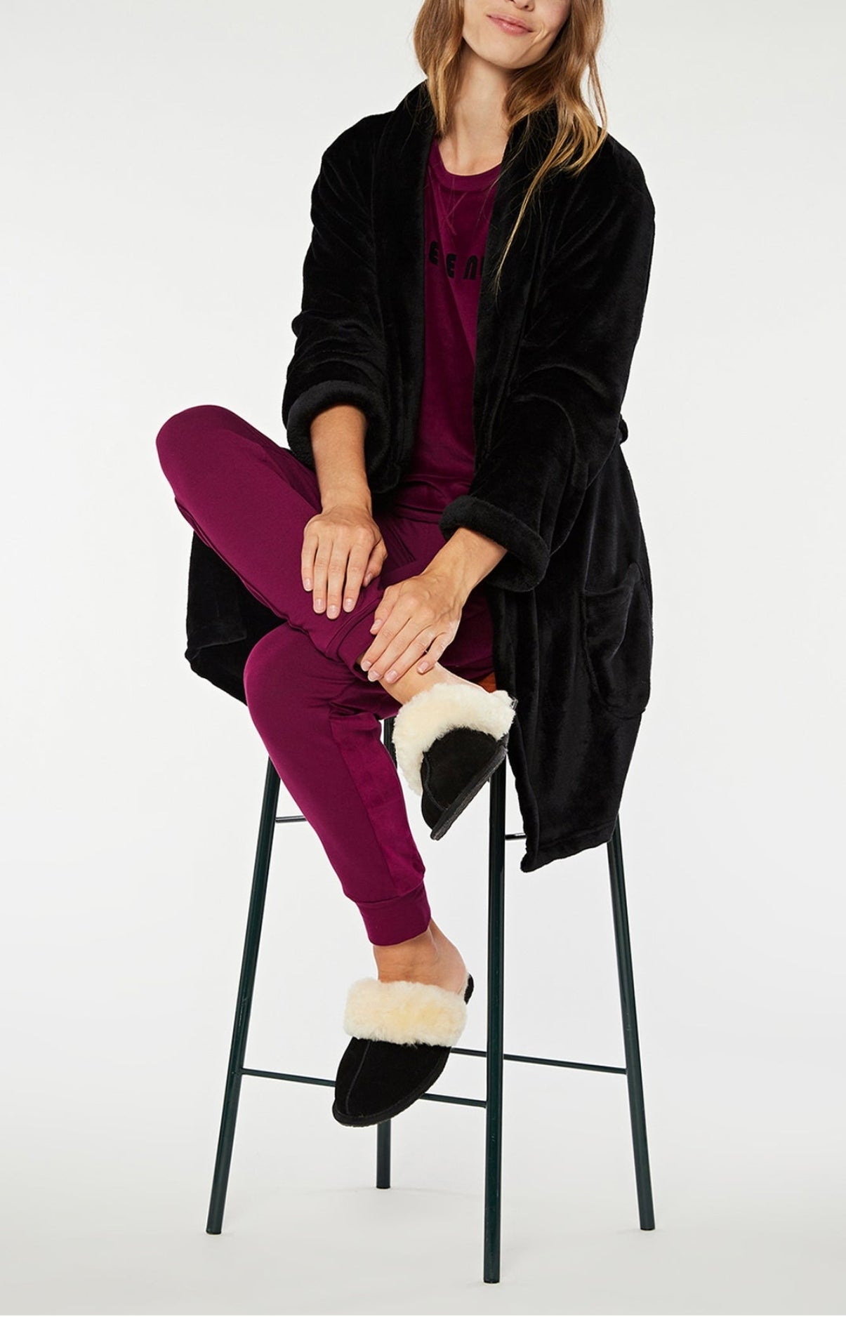 arthur-bob-belle-de-nuit-pyjama-femme-violet-coton-m image 2