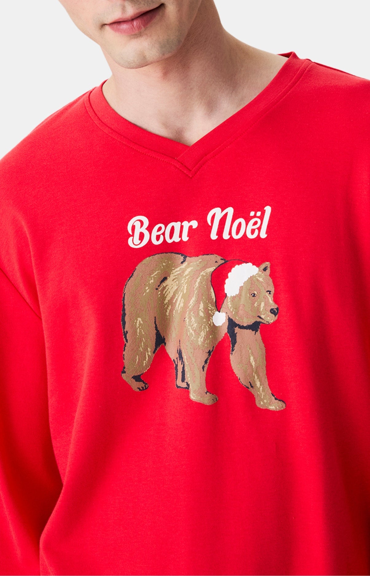 arthur-bob-bear-no-l-pyjama-homme-coton-bio-rouge image 2
