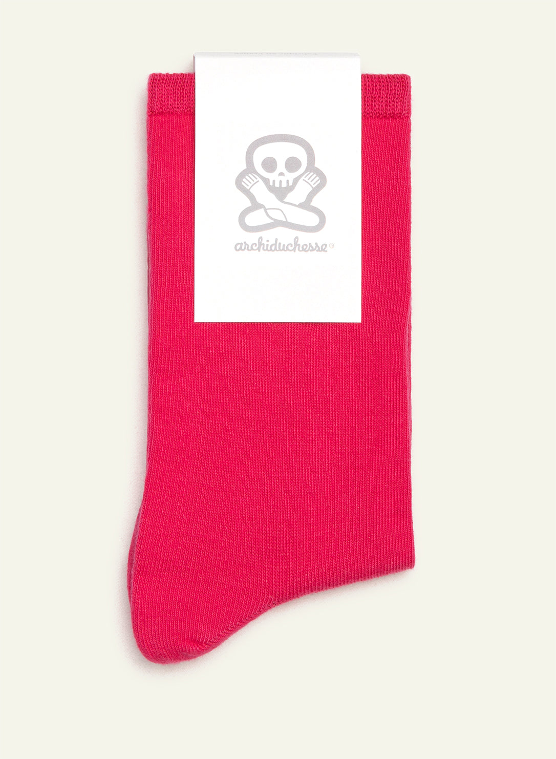 archiduchesse-courte-rose-framboise-chaussettes-coton image 3