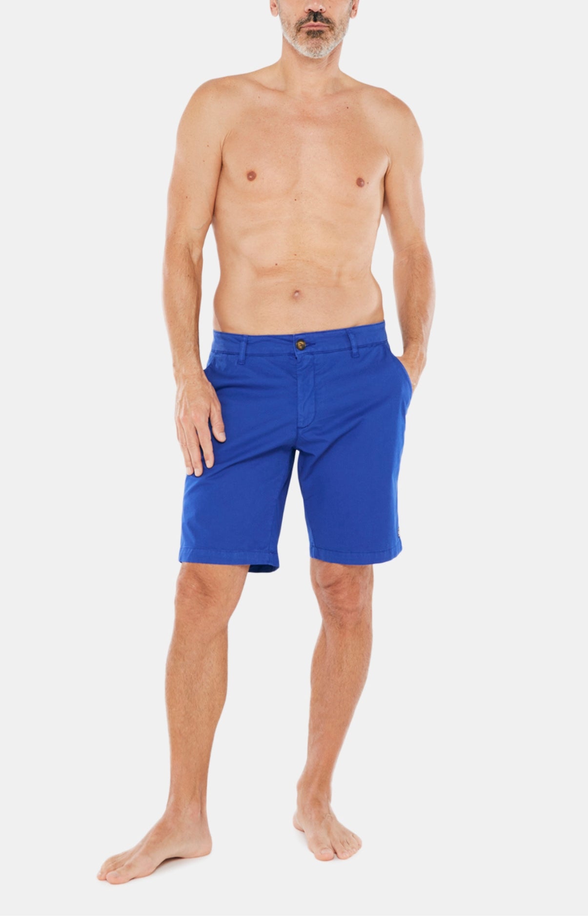 arthur-bob-bermuda-uni-roi-coton-bleu-homme image 2