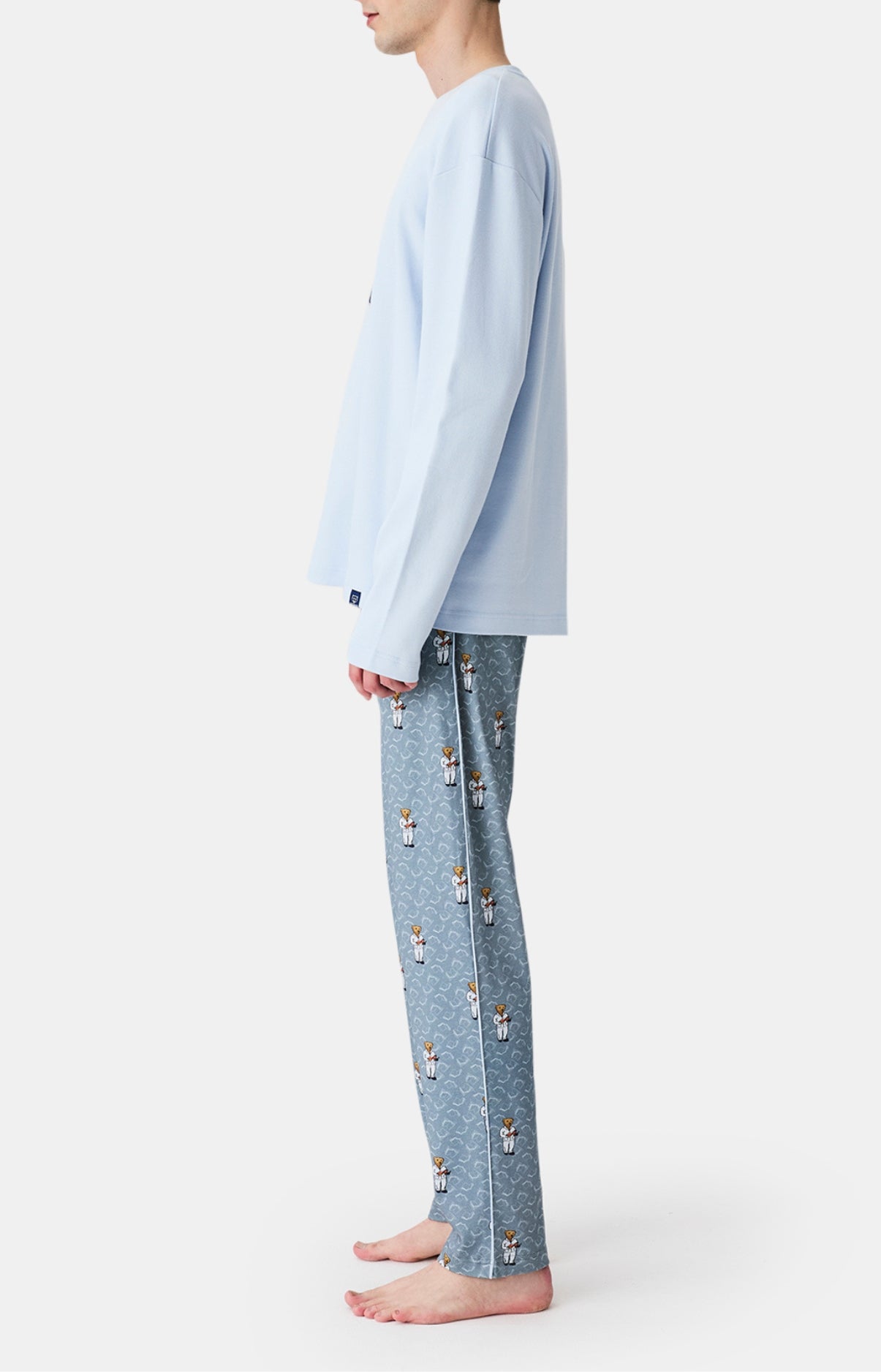 arthur-bob-esprit-livre-pyjama-homme-gris-coton-bio-s-xxl image 5