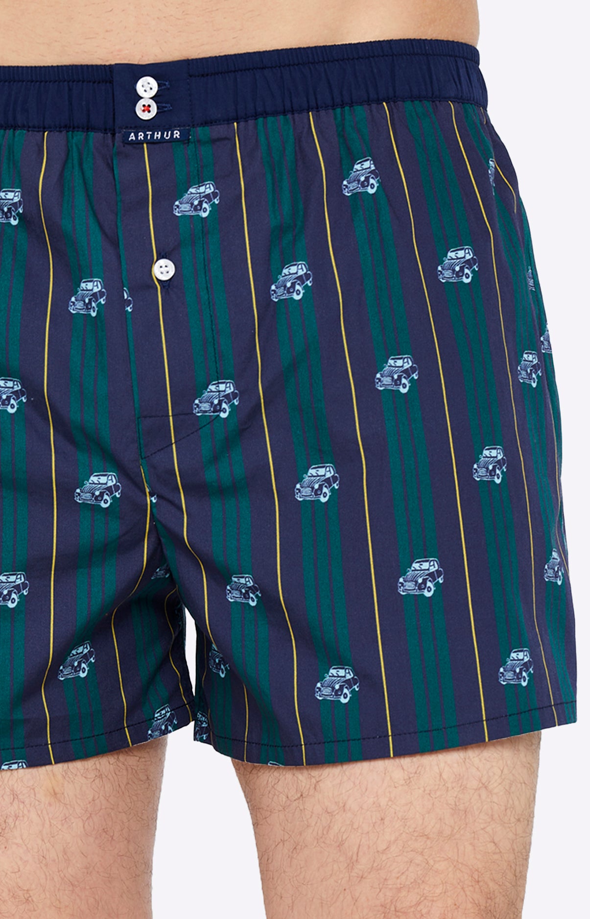 arthur-le-club-n-1075-cale-on-homme-vert-coton-bio image 2
