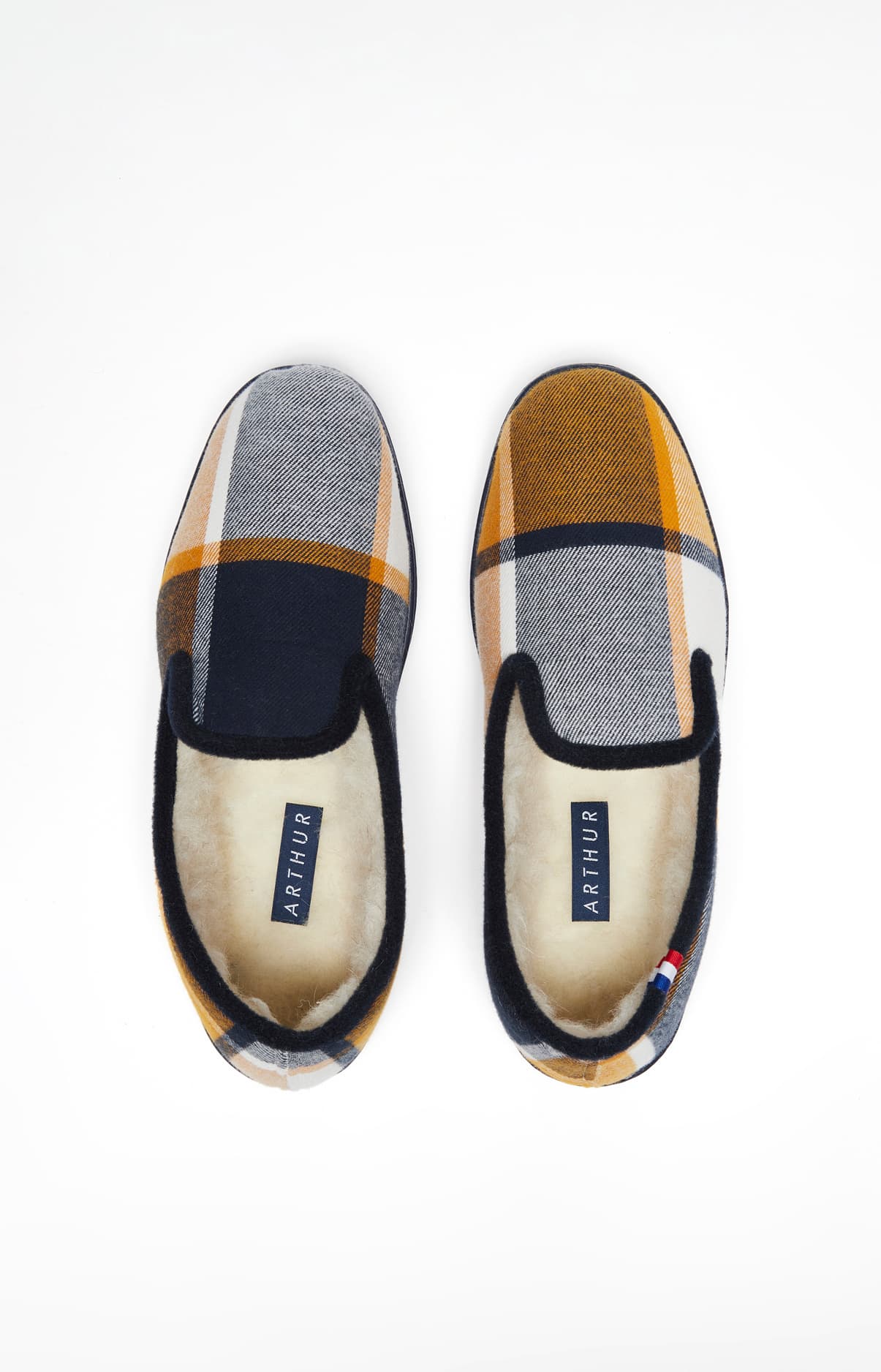 arthur-bob-happy-40-charentaises-homme-gold-laine image 3