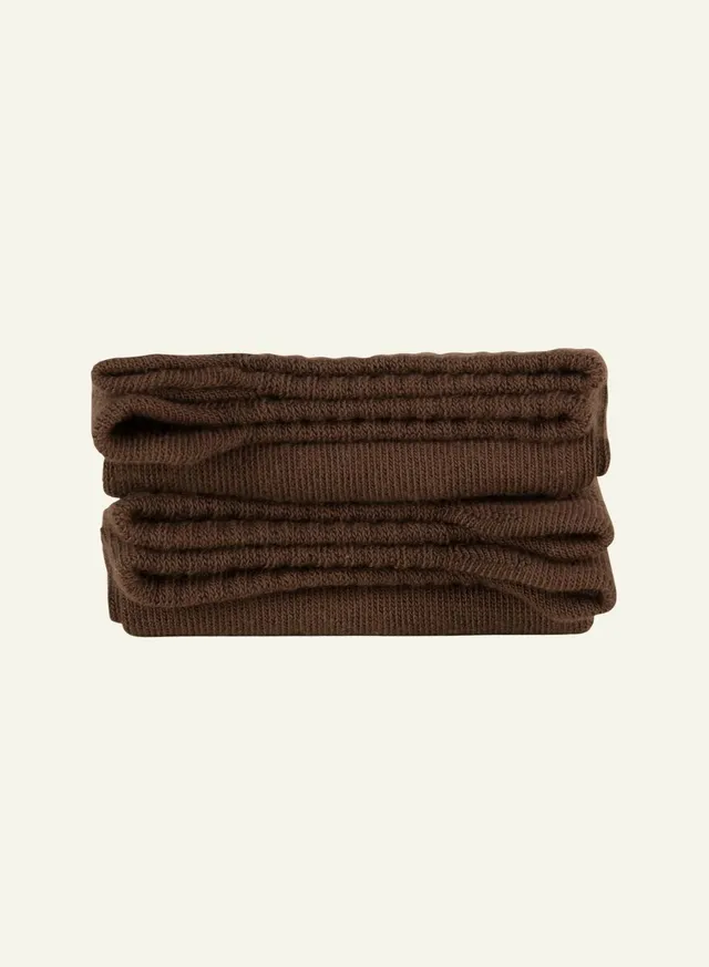 archiduchesse-socquette-marron-chocolat-chaussettes-coton-basse image 1