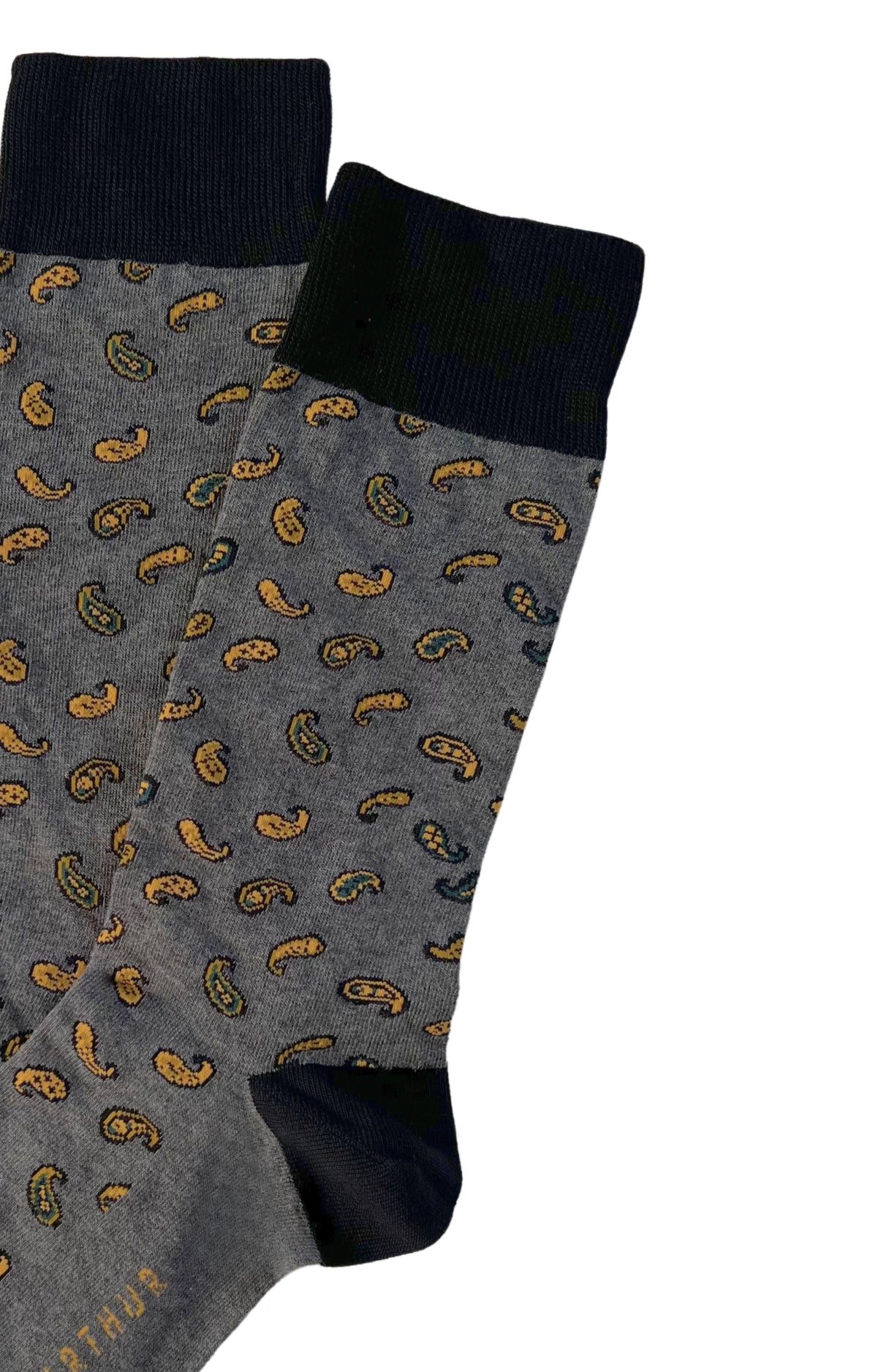 arthur-bob-paisley-gris-chaussettes-coton-40-46 image 2