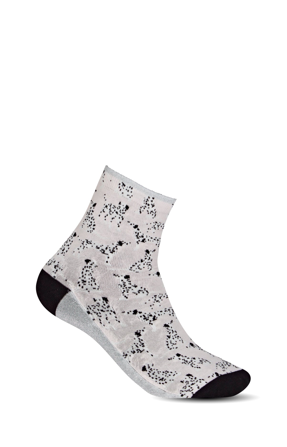 arthur-bob-chaussettes-dalmatien-rose-coton image 1