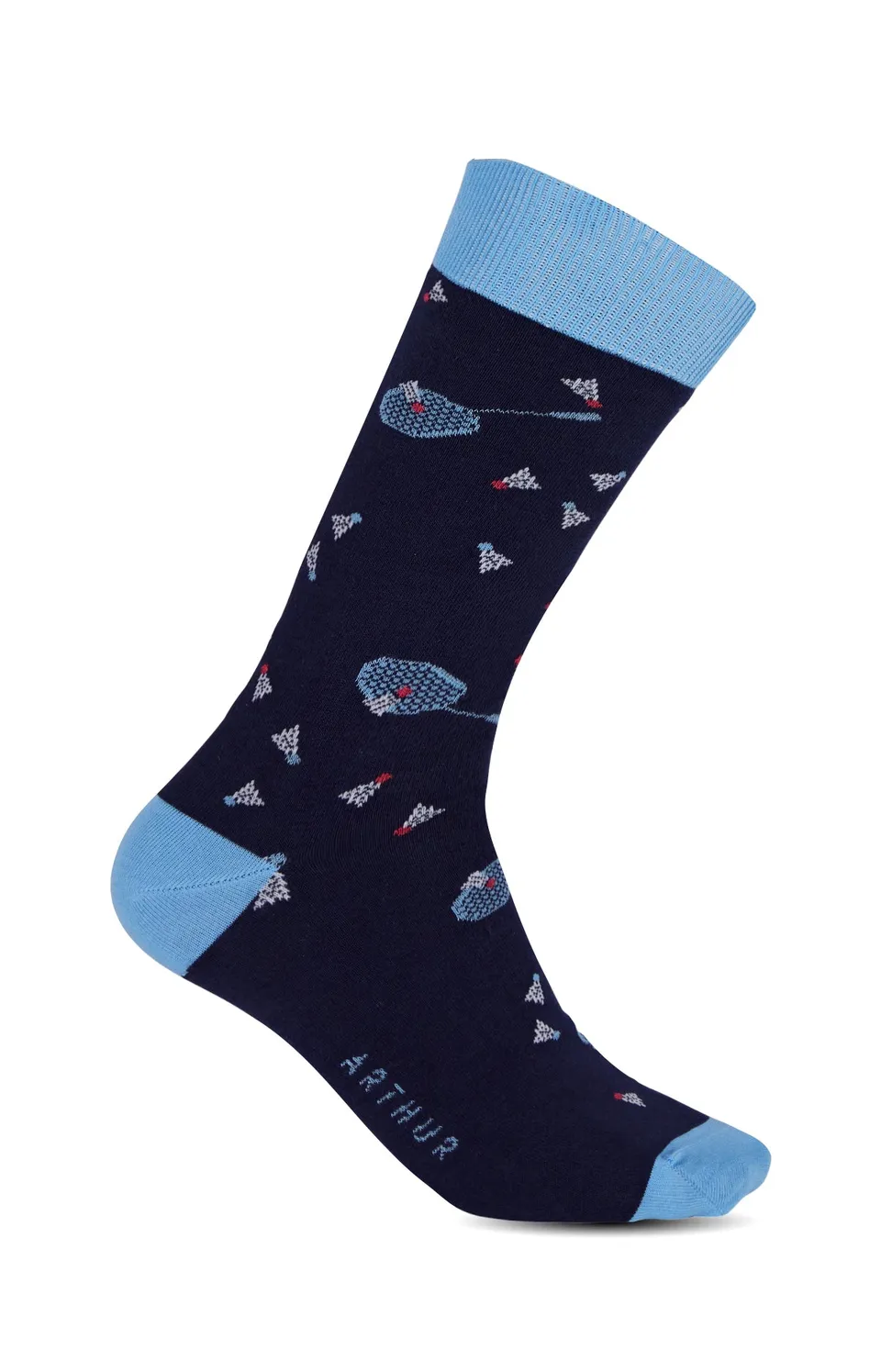 arthur-bob-badminton-chaussettes-homme-marine-confort image 1