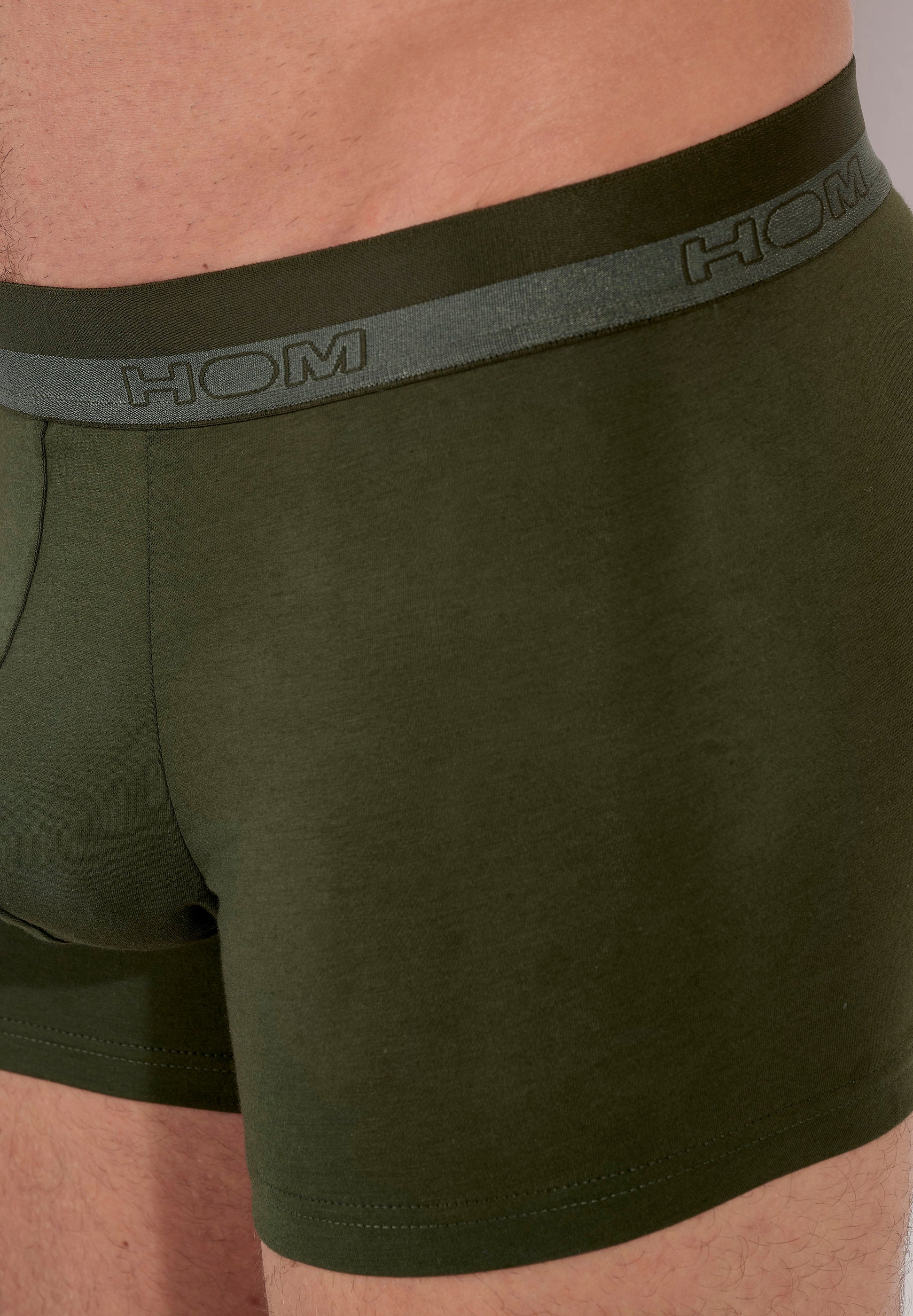 hom-classic-400203-4000dk-boxer-kaki-fonc-coton-modal image 5