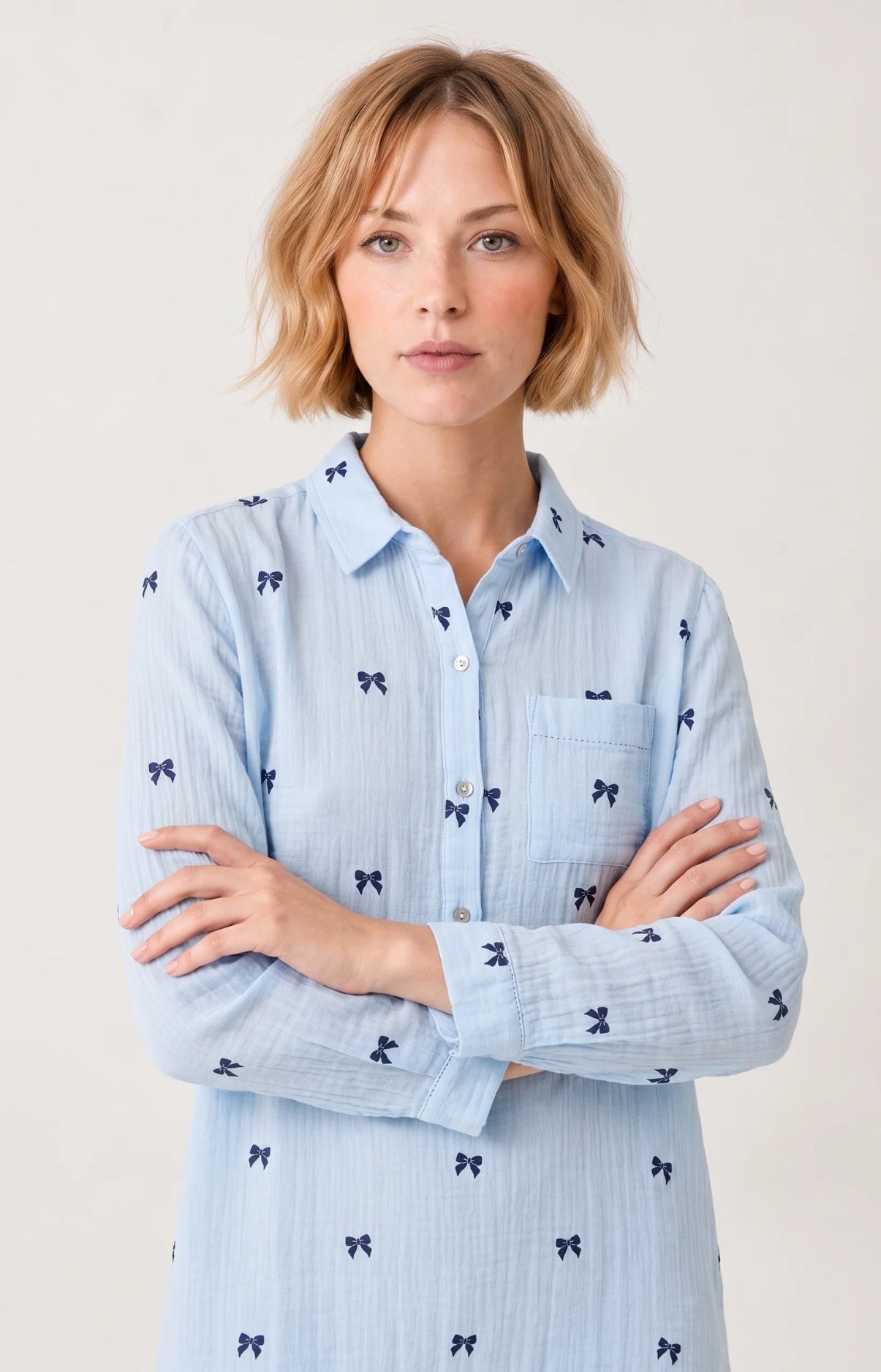 arthur-bob-rosie-chemise-de-nuit-gaze-coton-ice image 2