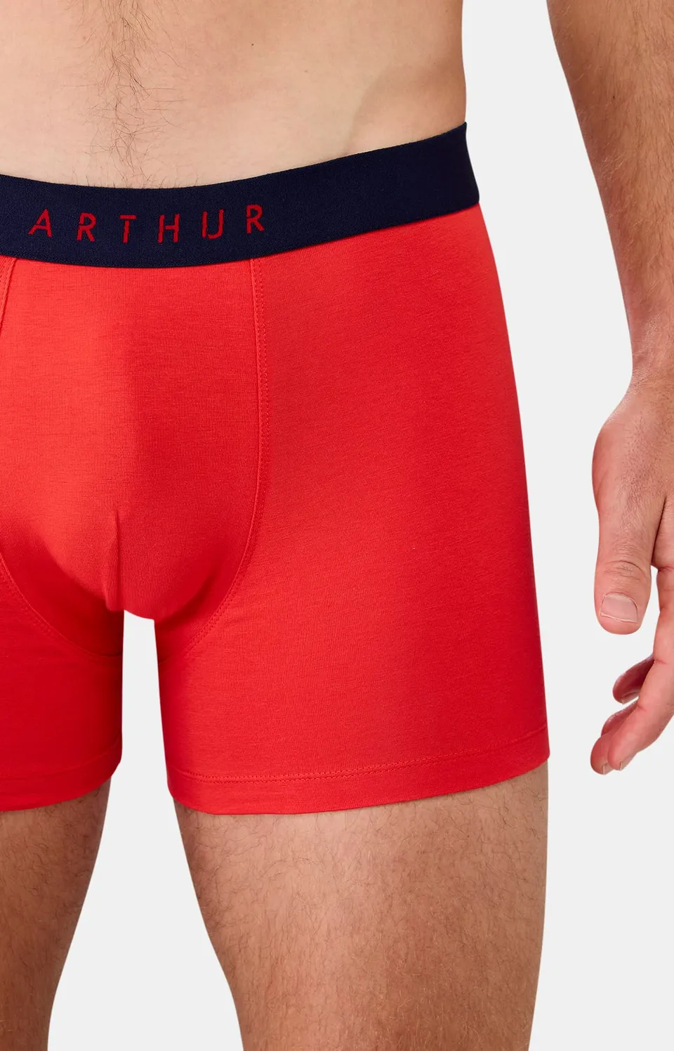arthur-bob-ol-boxer-homme-rouge-coton-bio image 1