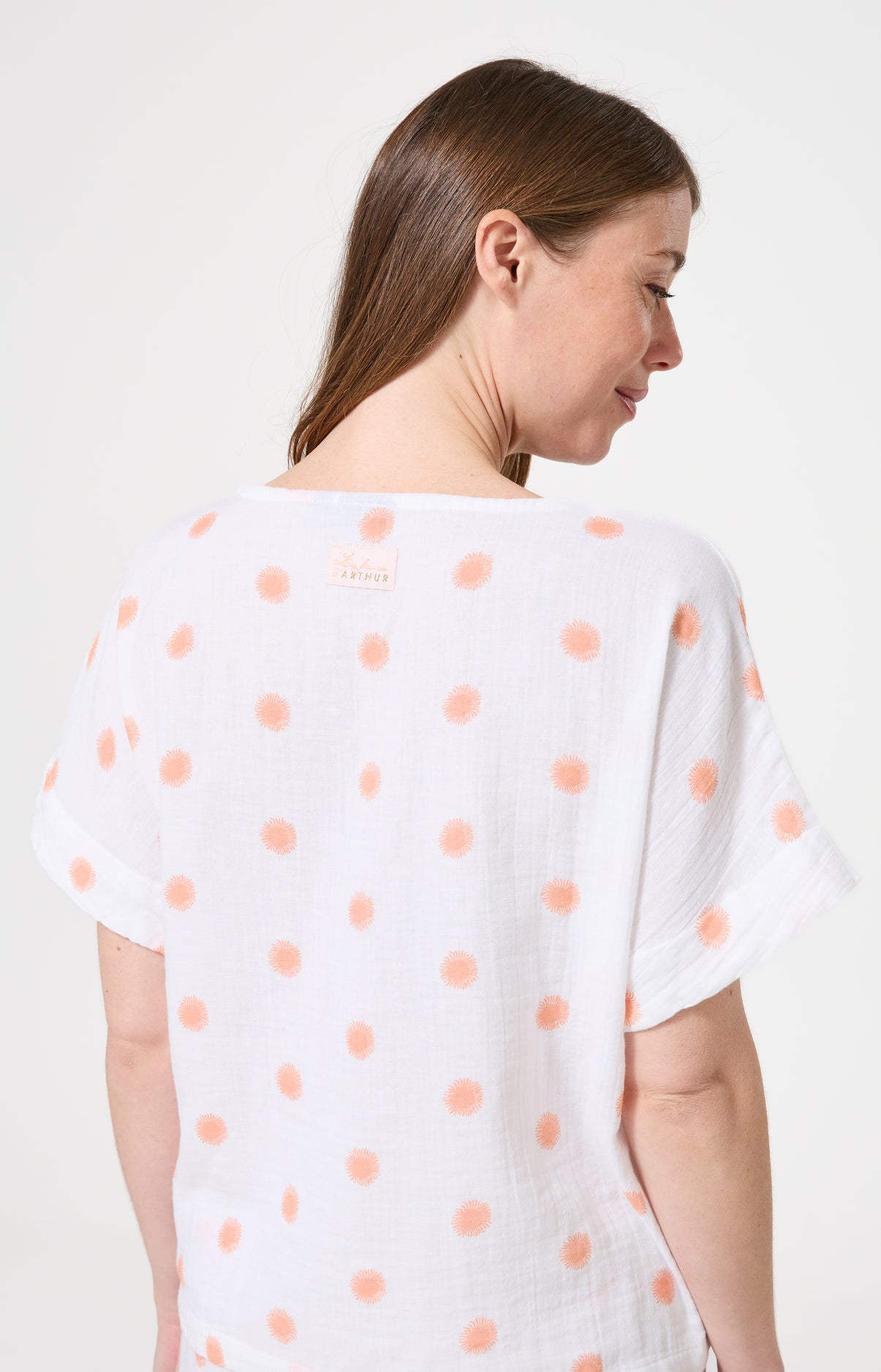 arthur-bob-soleil-pyjashort-gaze-coton-bio-blanc image 7