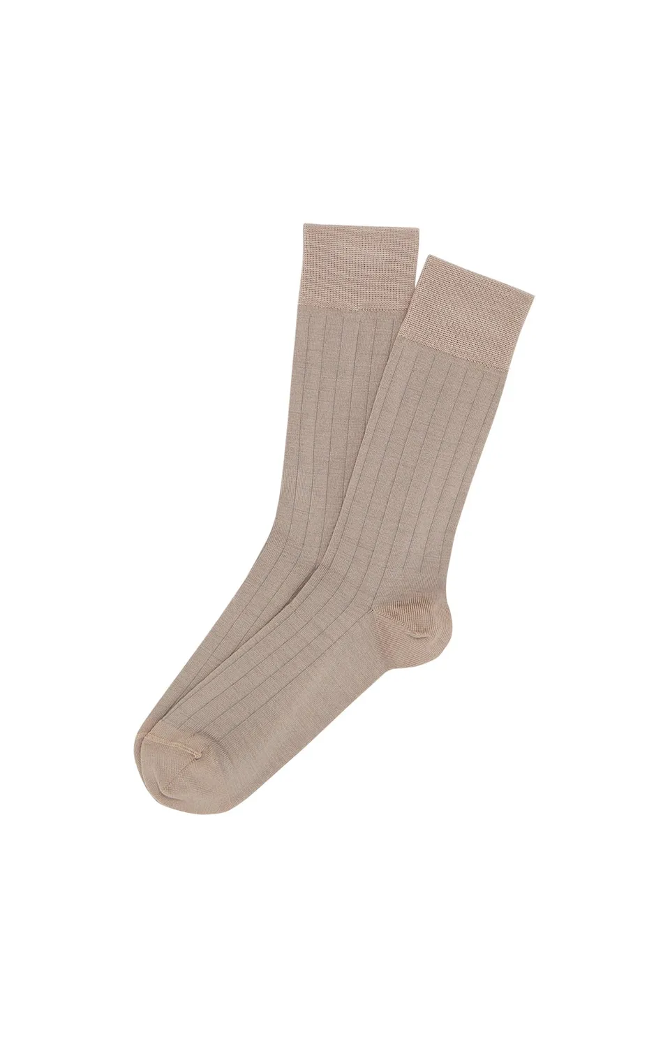 arthur-bob-chaussettes-laine-et-coton-taupe-40-46 image 1