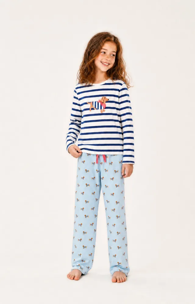 arthur-bob-tobbie-pyjama-enfant-bleu-ciel-coton-bio image 1