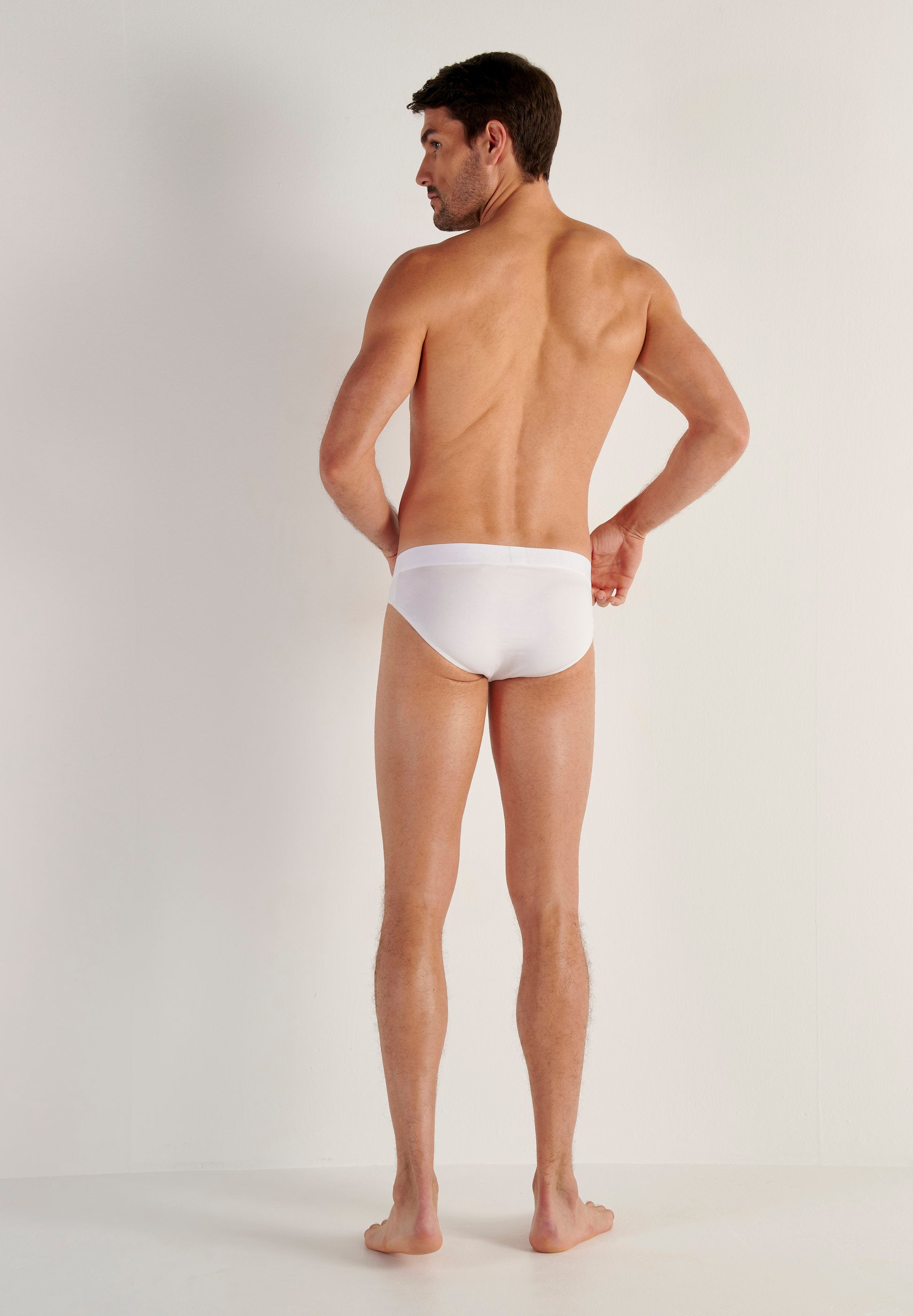 hom-ho1-slip-homme-mini-modal-coton-blanc image 6
