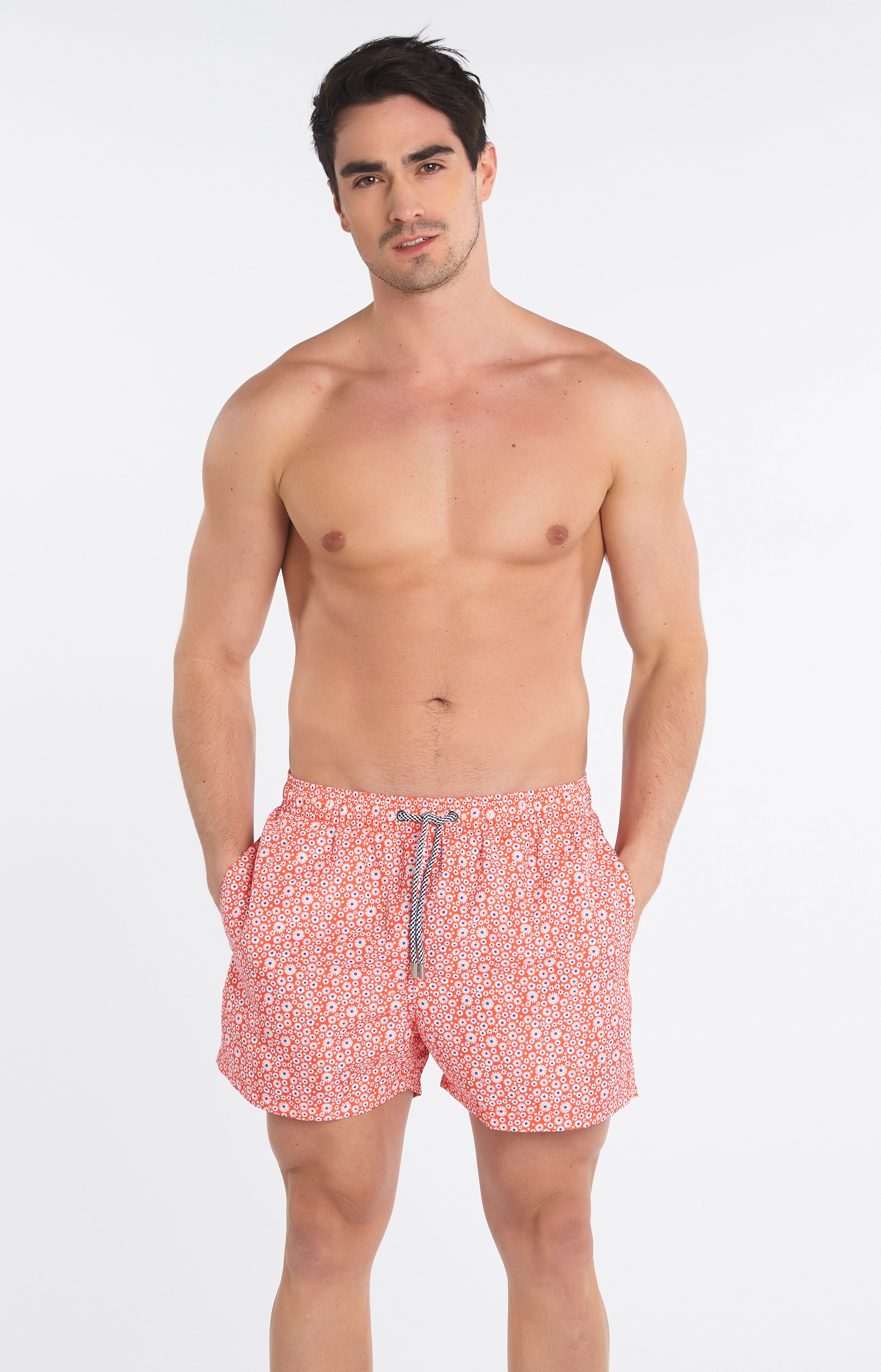 arthur-bob-marguerite-short-de-bain-homme-rouge image 2