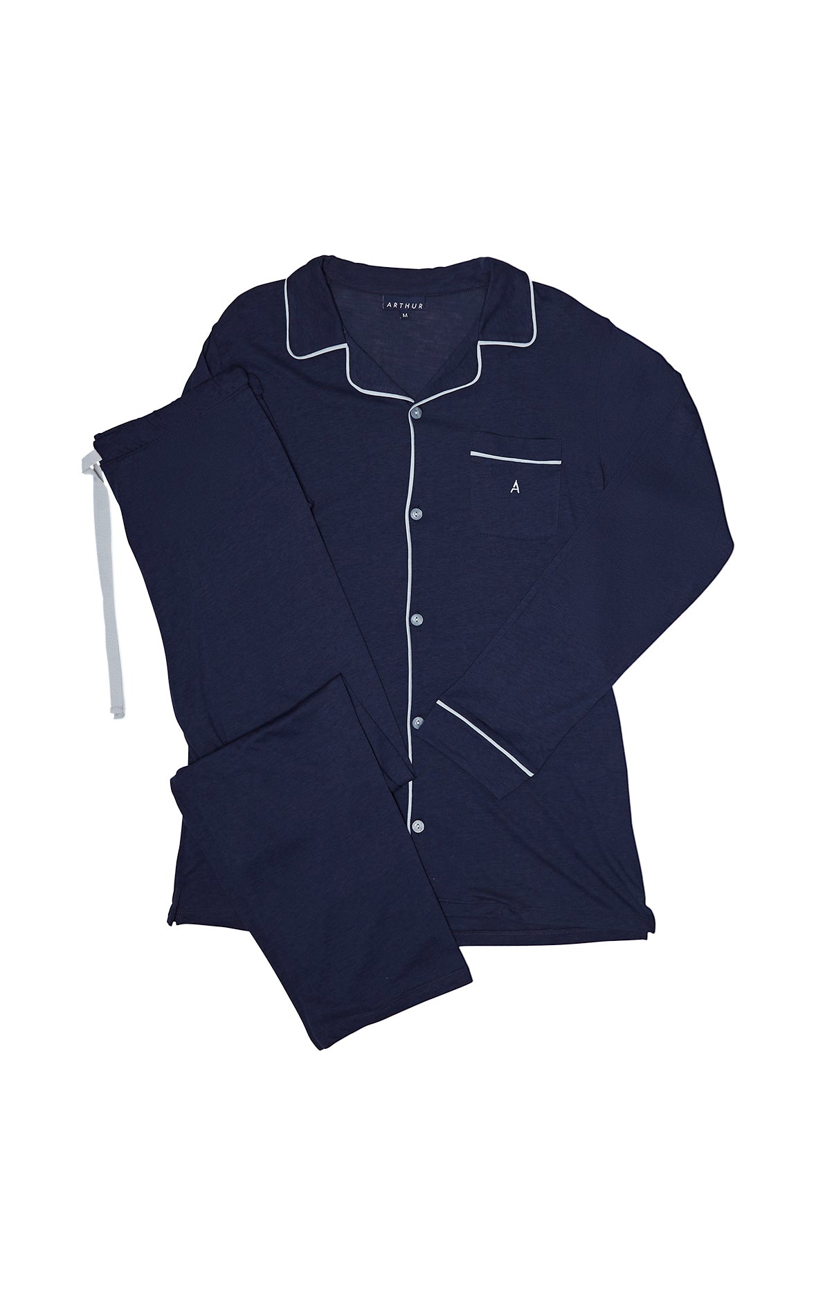 arthur-bob-pyjama-lyocell-marine-pyjama-homme-chaud image 3