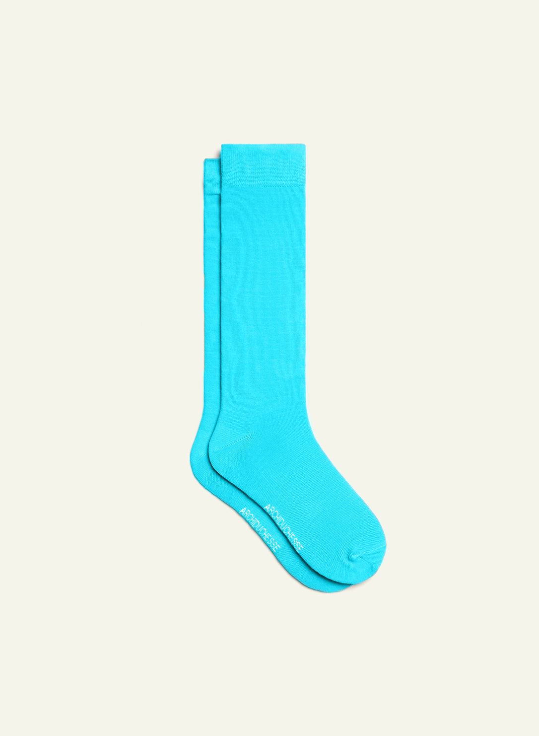 archiduchesse-de-ville-bleu-turquoise-chaussettes-coton image 2