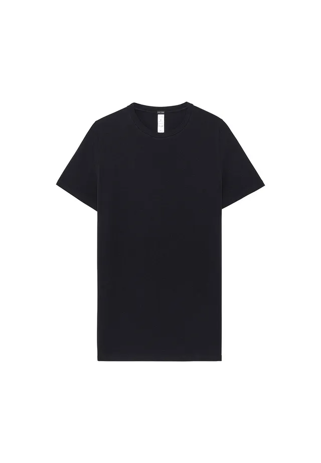 hom-supreme-cotton-t-shirt-col-rond-homme-noir-l image 1