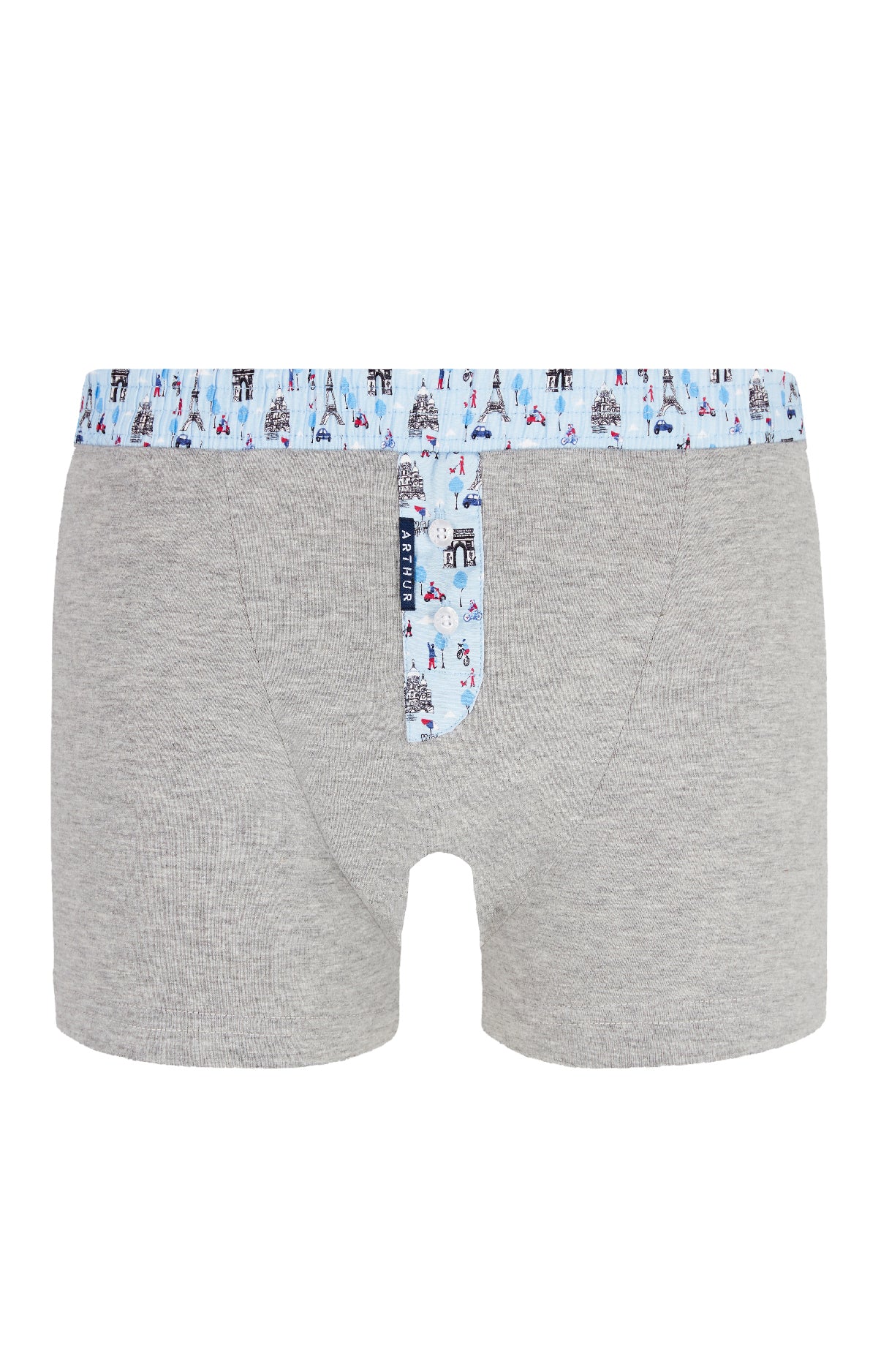 arthur-bob-club-boxer-homme-gris-coton-s-xxl image 3