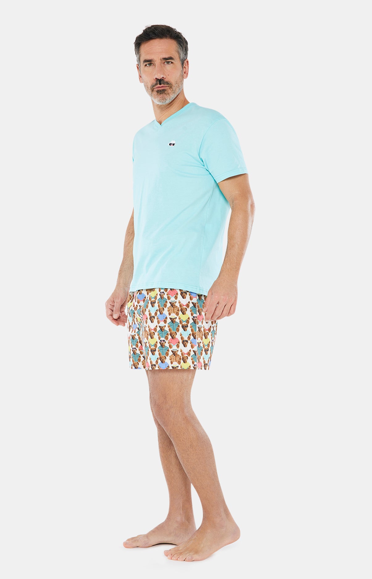 arthur-bob-pyjam-ricain-teddy-pyjama-homme-blanc-l-coton-bio image 4