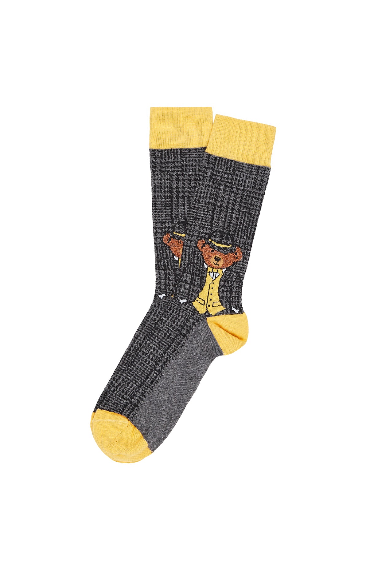 arthur-bob-chaussettes-big-charles-gris-coton-bio image 1