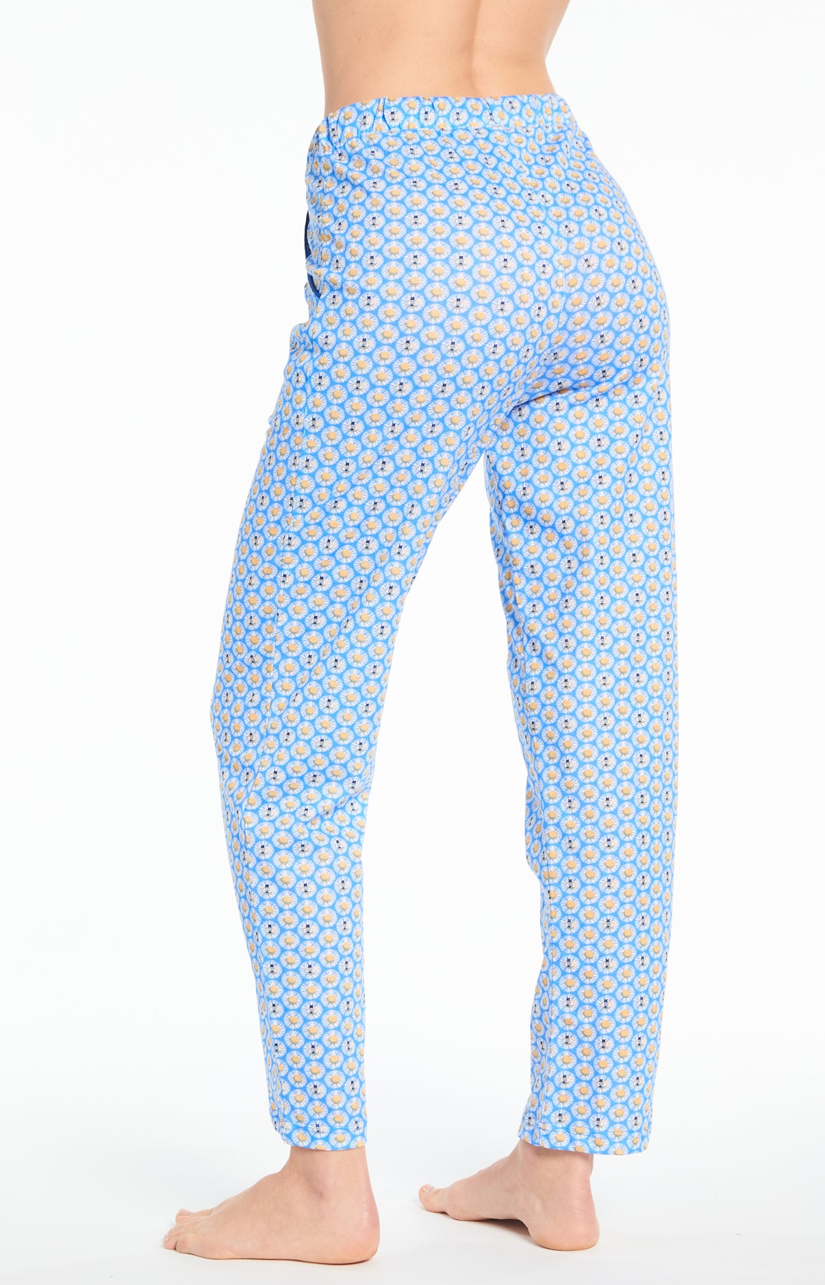 arthur-bob-pyjama-paquerette-long-azur-coton-bio-floral image 7