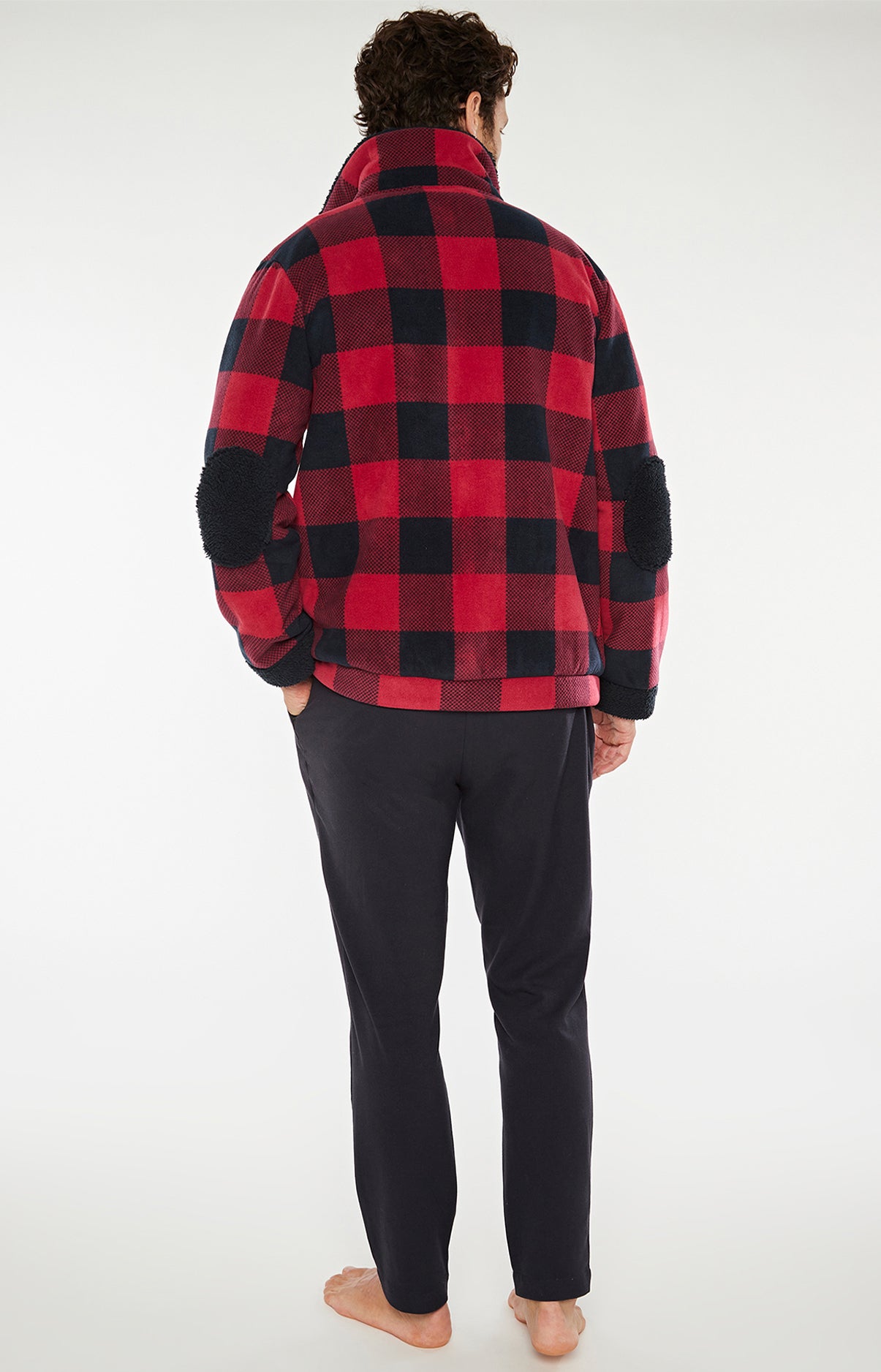 arthur-bob-megan-veste-polaire-homme-prune-double-face image 5