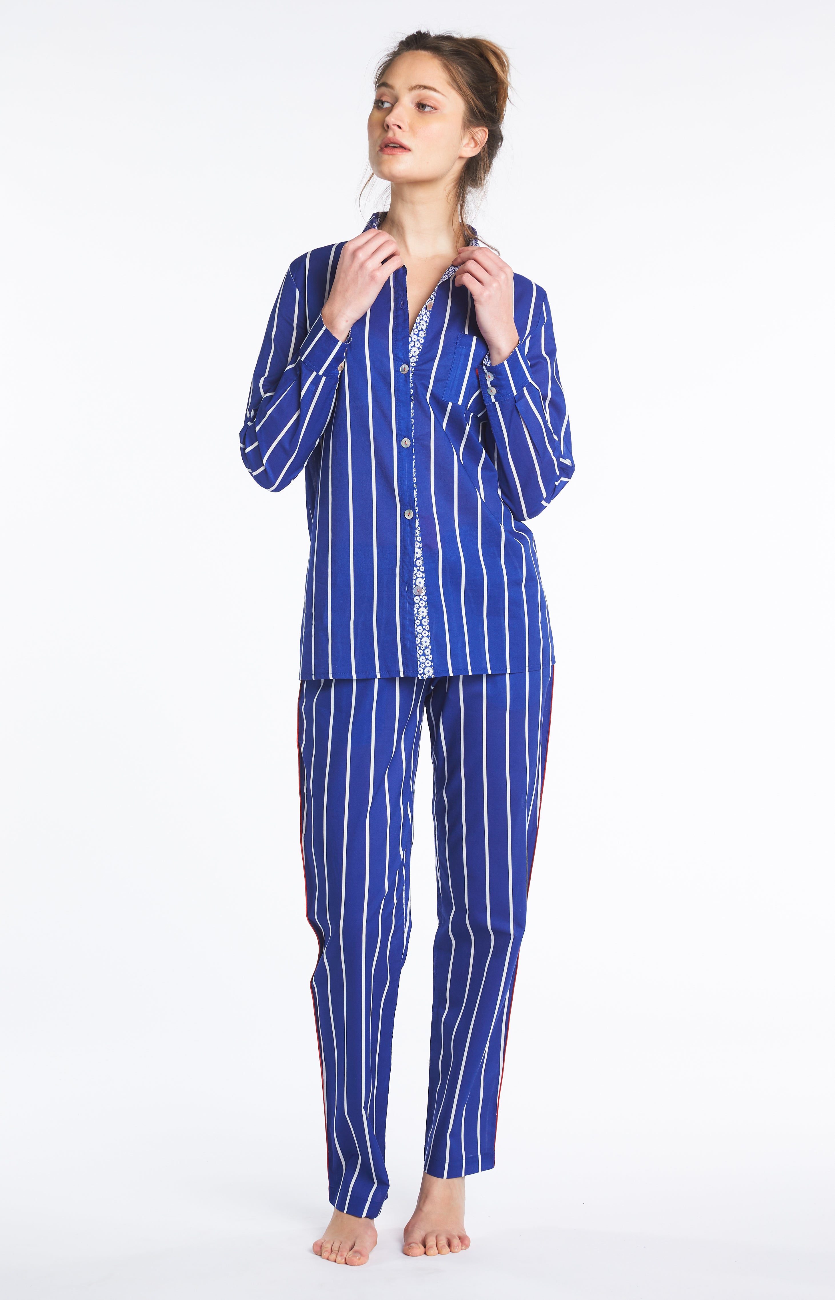arthur-bob-camille-chemise-coton-bleu-roi image 1